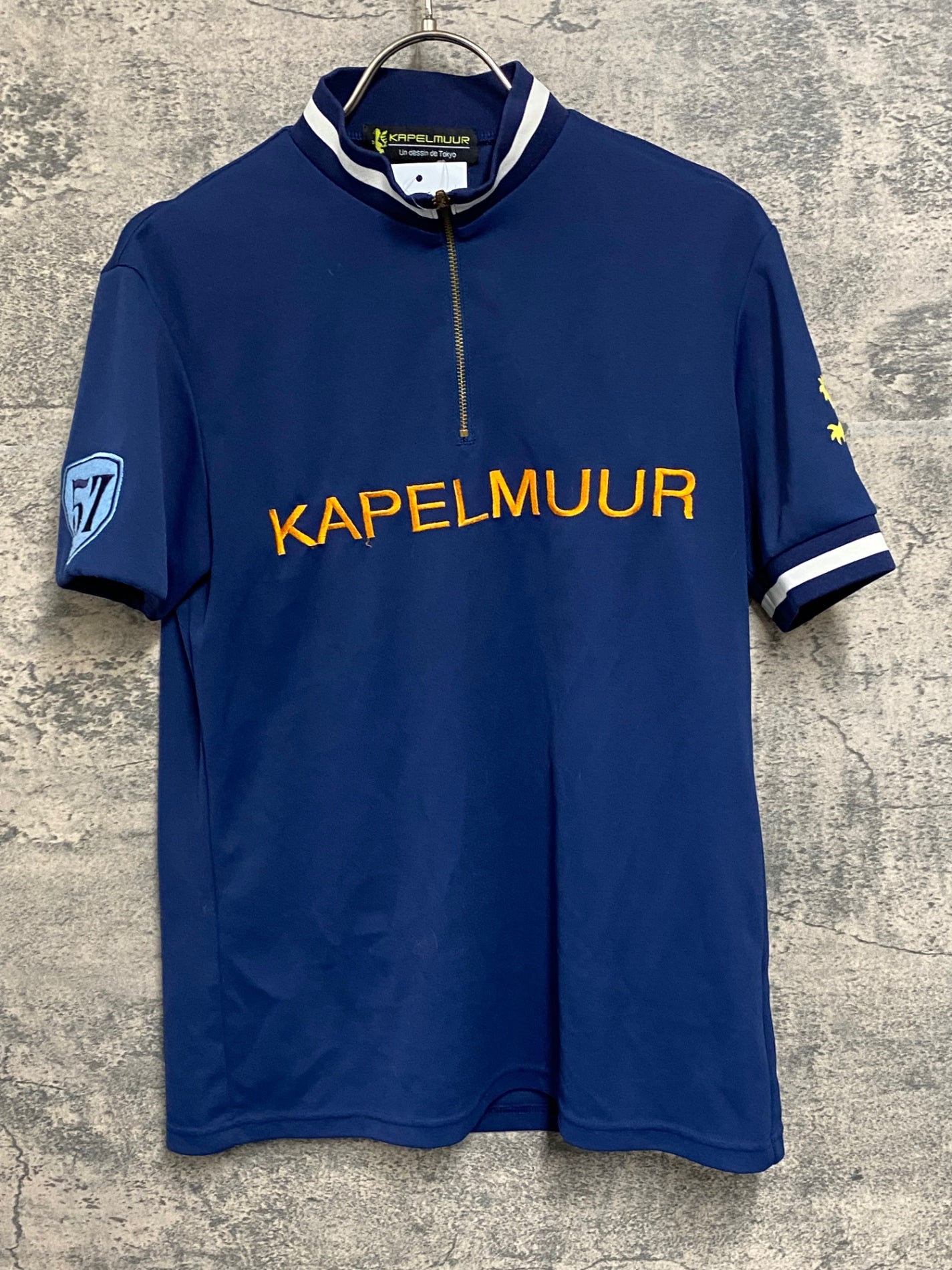 JC244 カペルミュール KAPELMUUR 半袖 サイクルジャージ 紺 ハーフジップ ※サイズ不明