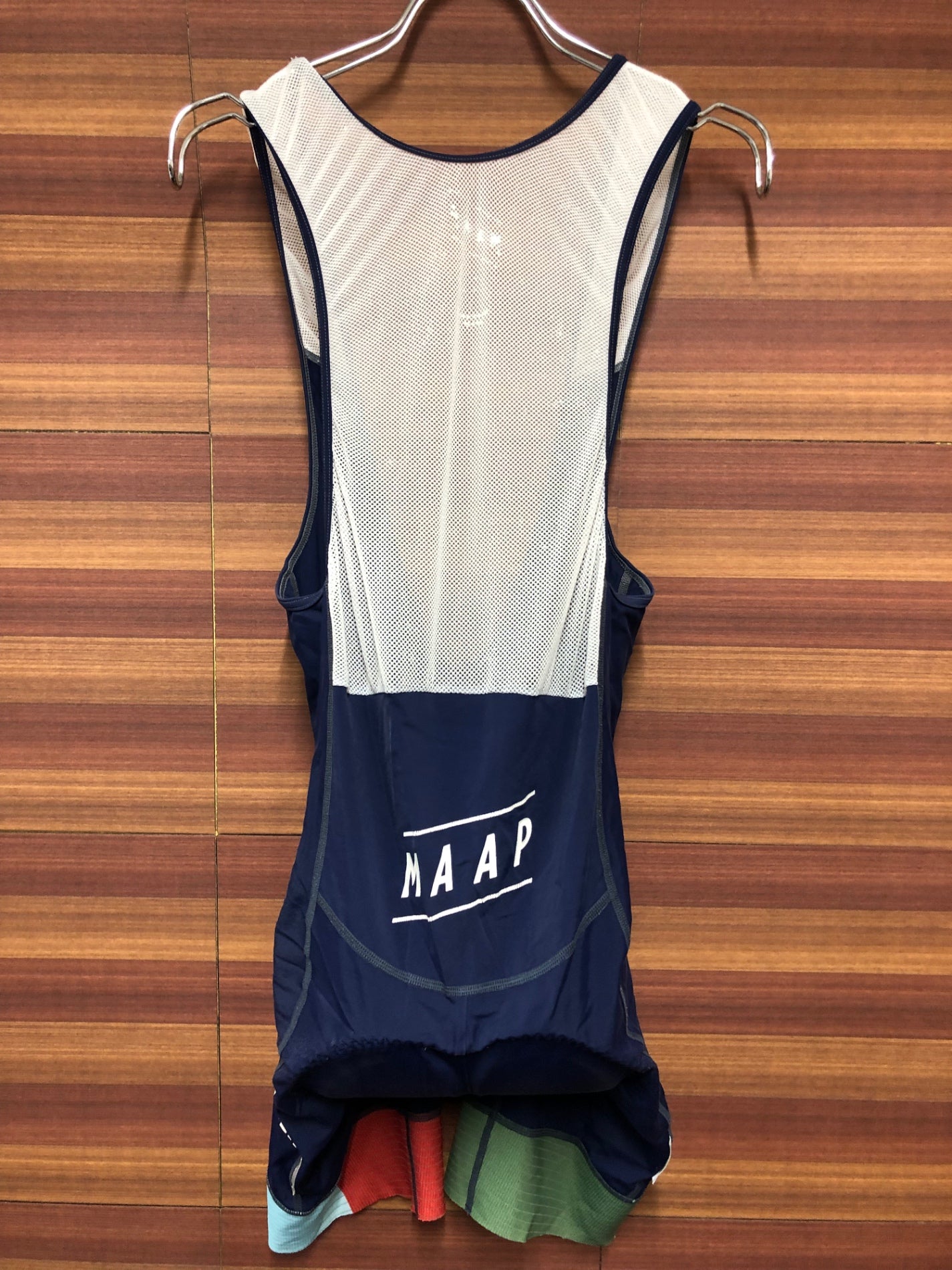 IO698 マープ MAAP ビブショーツ 紺 ※サイズ不明、擦れ