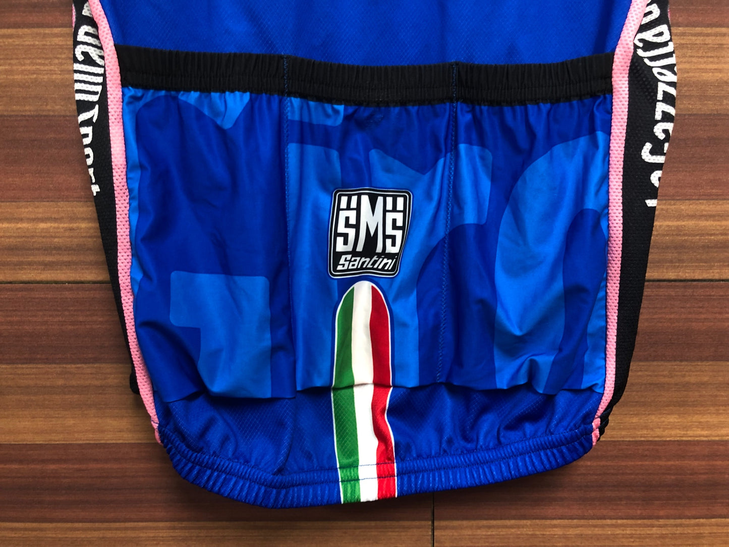 HR824 サンティーニ Santini Giro d'italia 半袖 サイクルジャージ 白 青 S