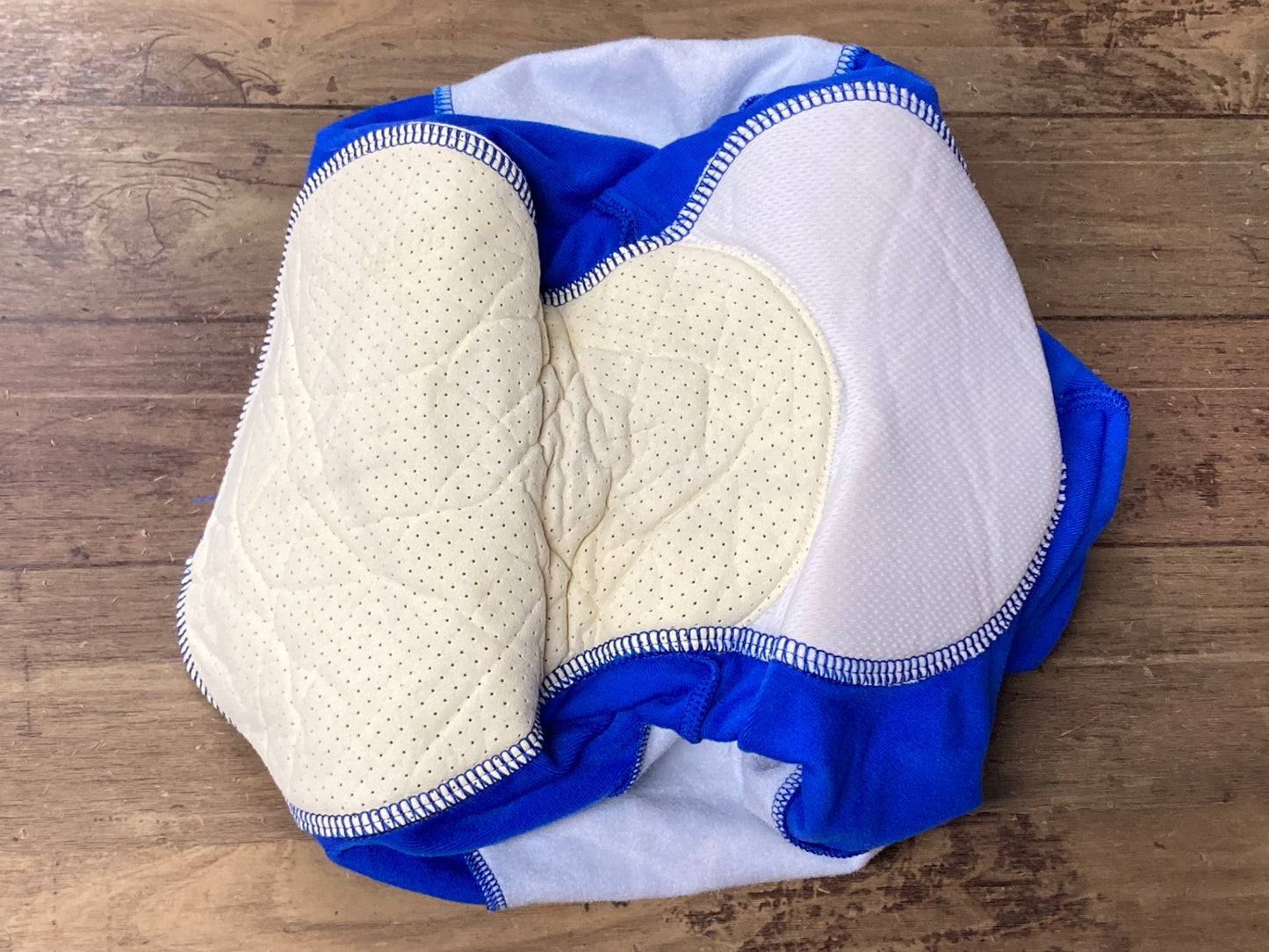 IO738 モア MOA ビブタイツ 青 2 裏起毛