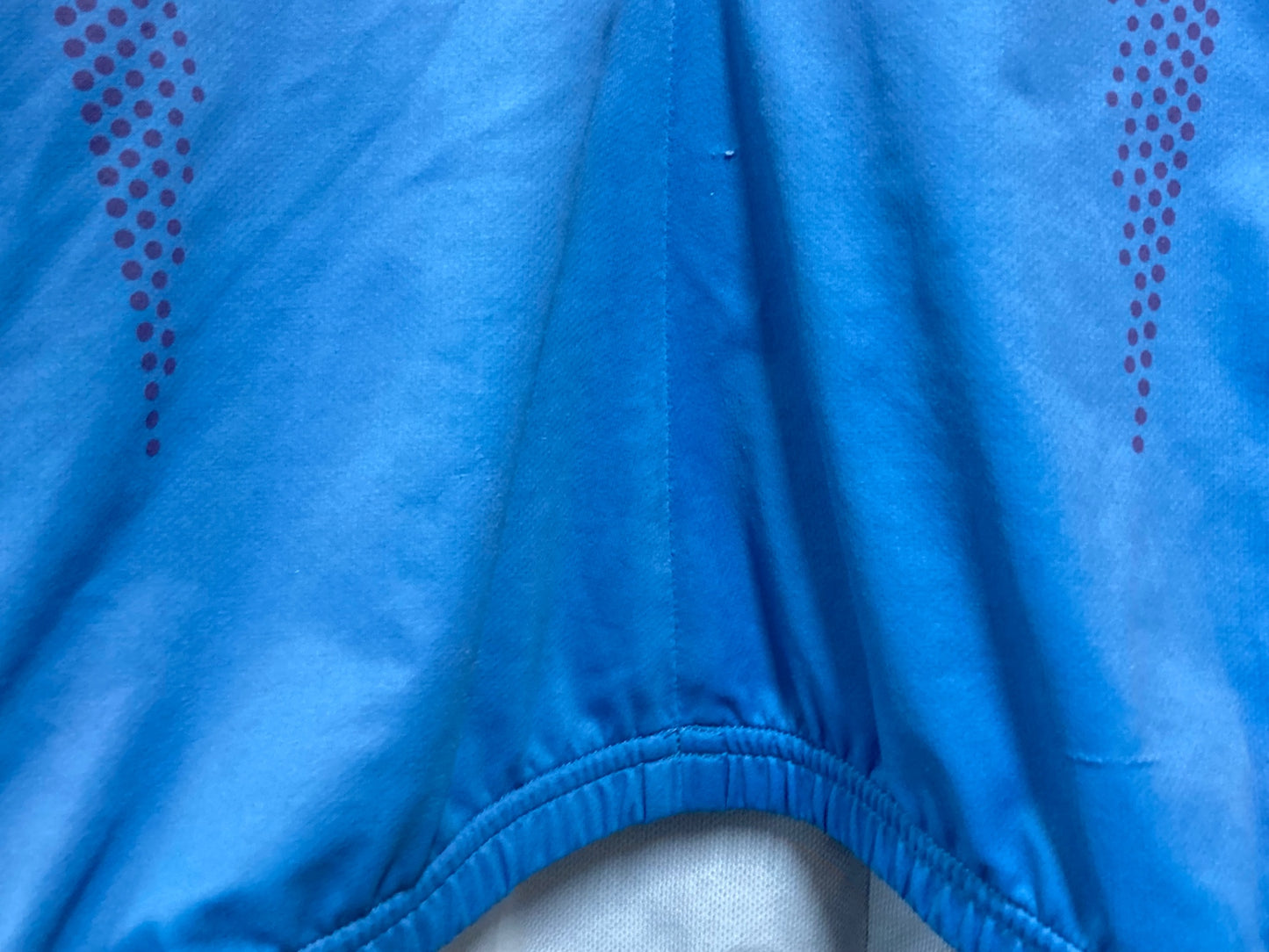 IW202 4DM 半袖 サイクルジャージ 青 O