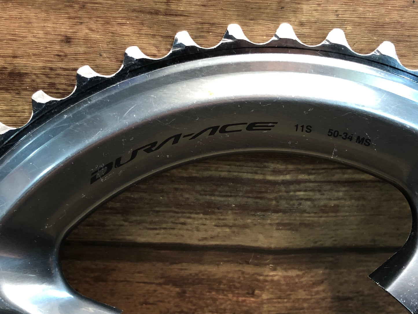 IM585 シマノ SHIMANO デュラエース DURA-ACE アウターチェーンリング 50T ※摩耗大 ジャンク