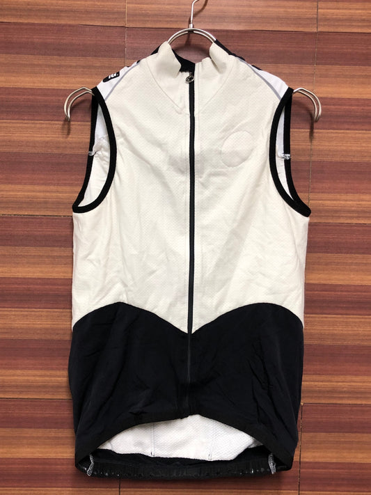 IO167 アソス assos iG.falkenZahn サイクルベスト ジレ 黒 白 M 裏起毛