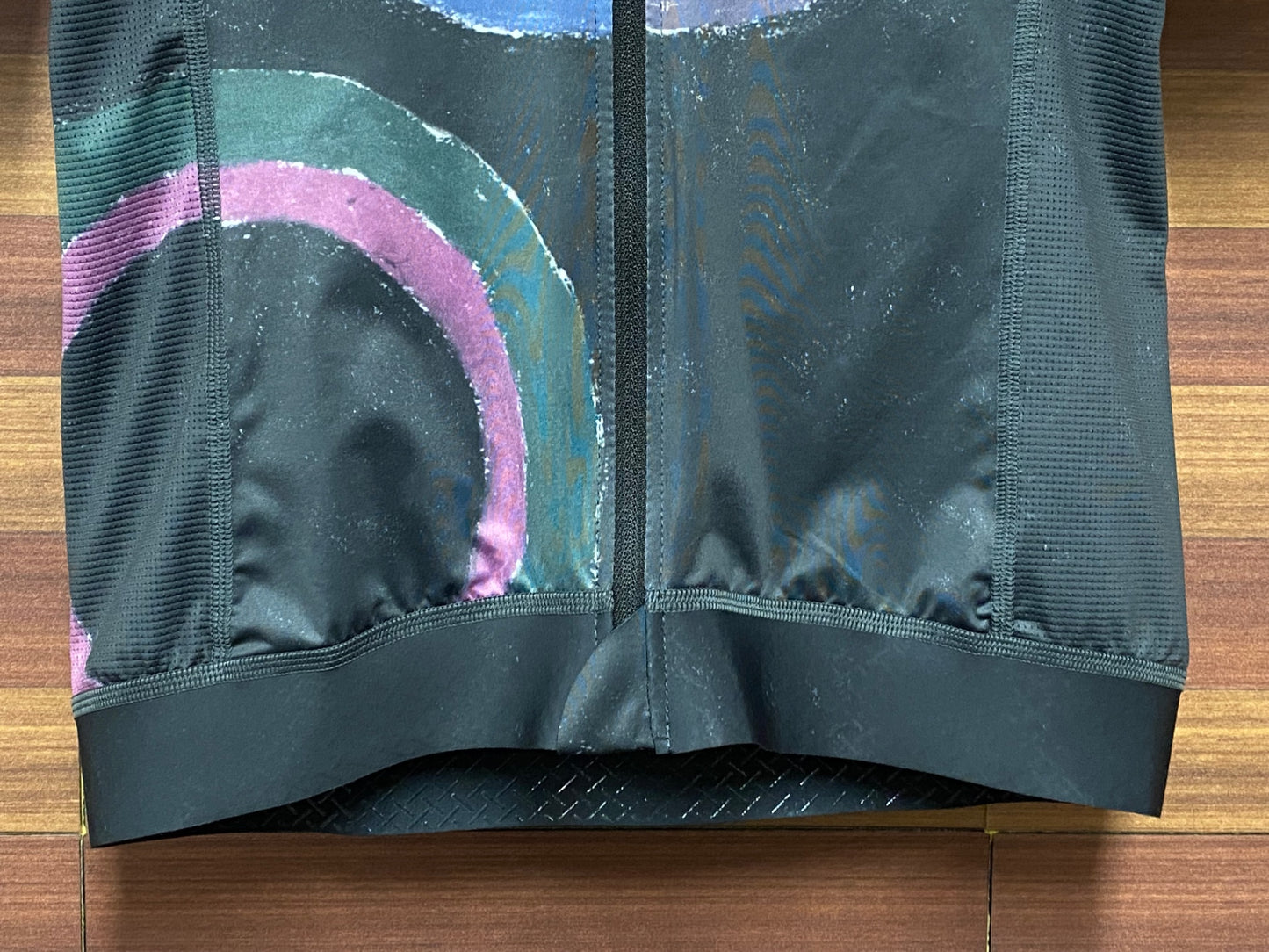 IU943 パスノーマルスタジオ PAS NORMAL STUDIOS T.K.O MECHANISM JERSEY 半袖 サイクルジャージ 黒 総柄 S