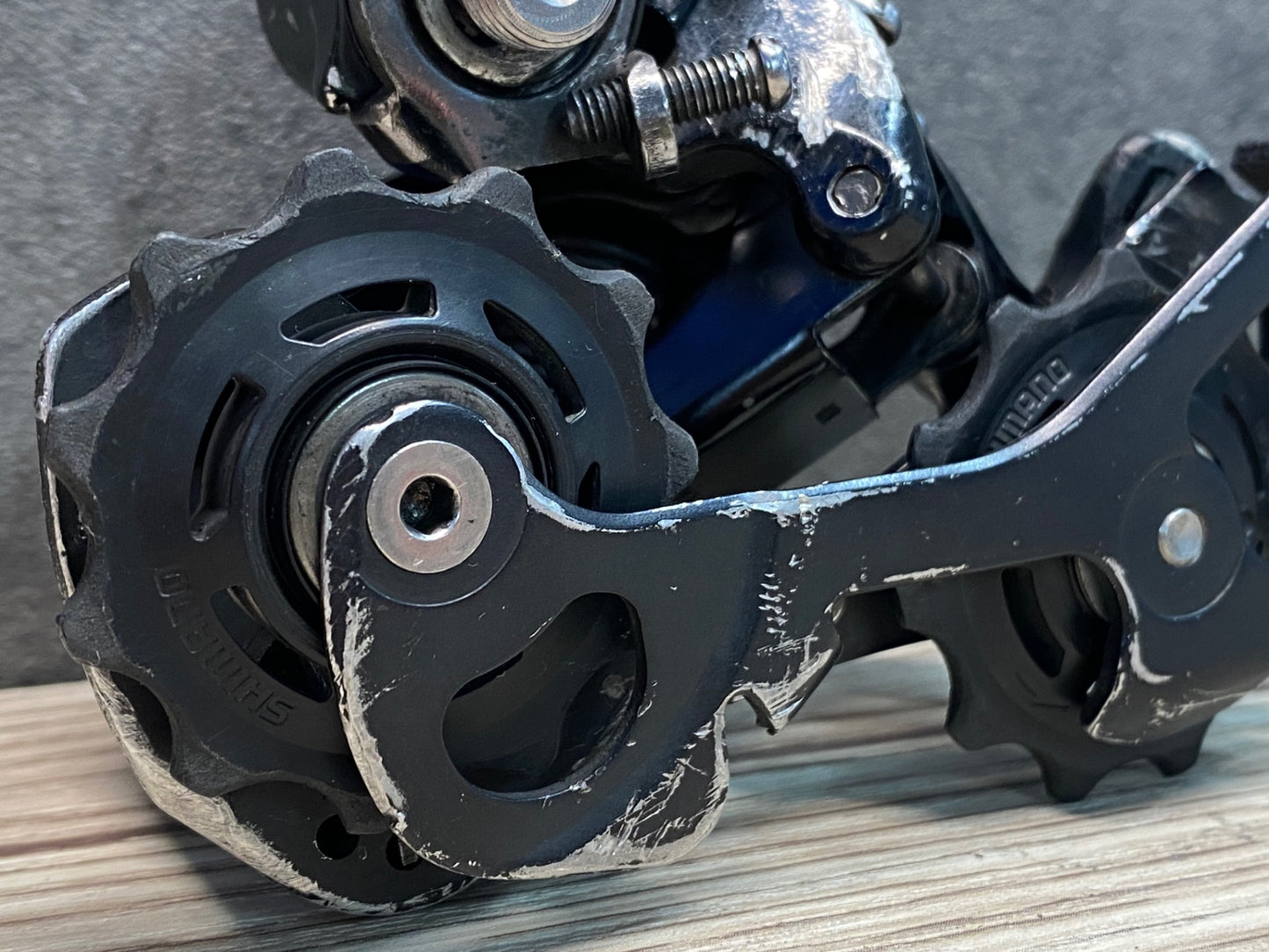 IS342 シマノ SHIMANO 105 FD-5800 RD-5800 前後ディレイラーセット ※プーリーケージ折れ