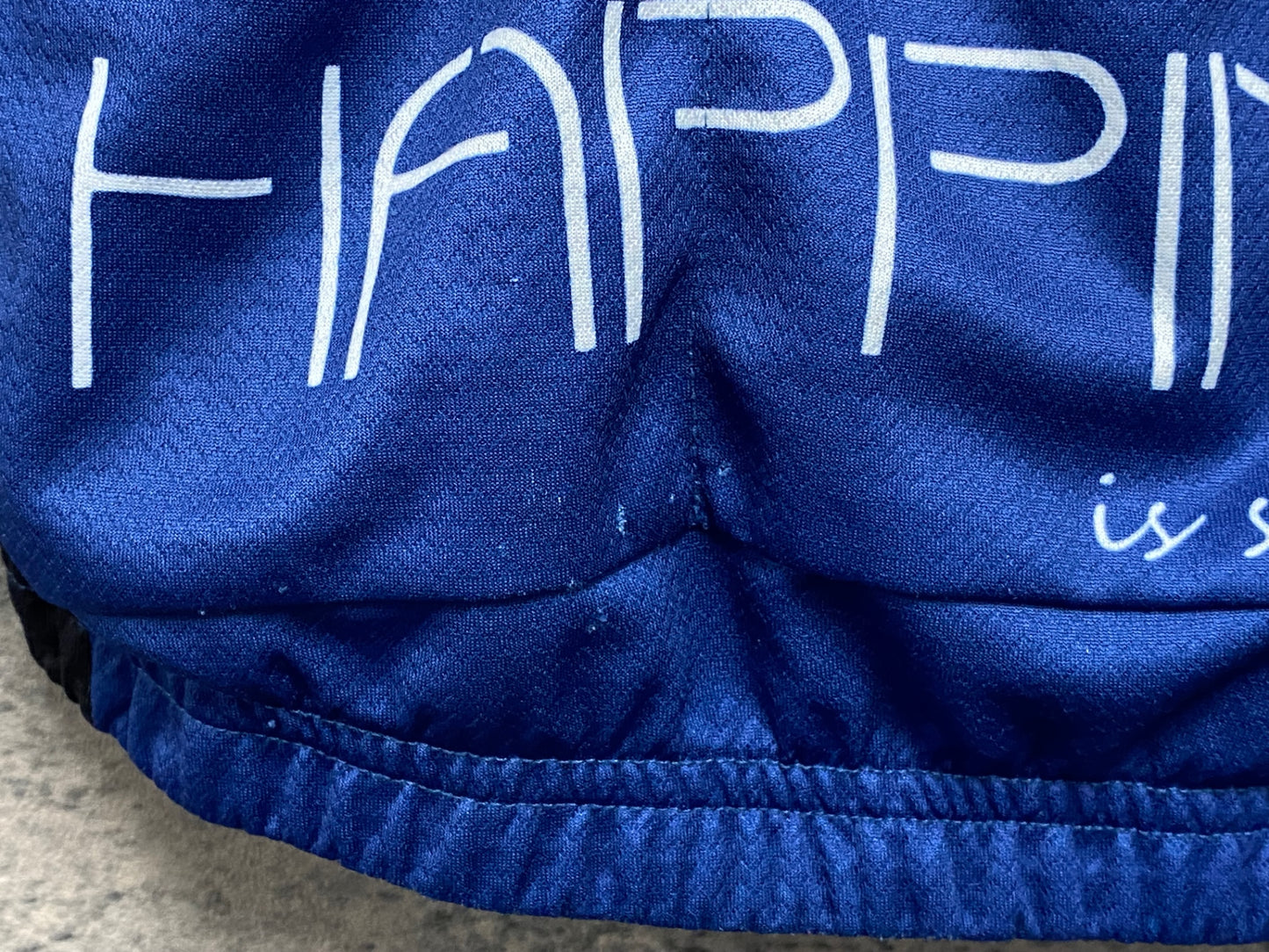 IZ409 ジェッセージ GSG 半袖 サイクルジャージ 青 黒 S