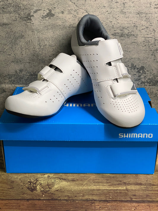 JA667 シマノ SHIMANO RP3 SH-RP301 ビンディングシューズ SPD-SL EU40 白 未使用品