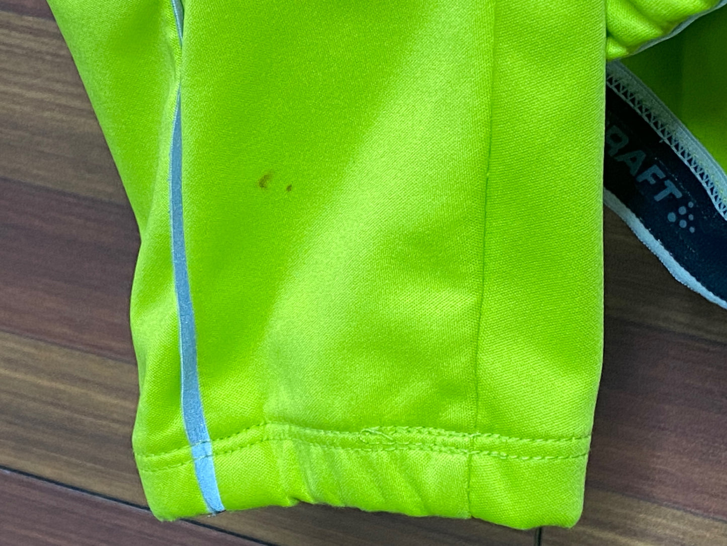 IL694 クラフト CRAFT 裏起毛 長袖 サイクルジャケット 黄 M ※シミあり