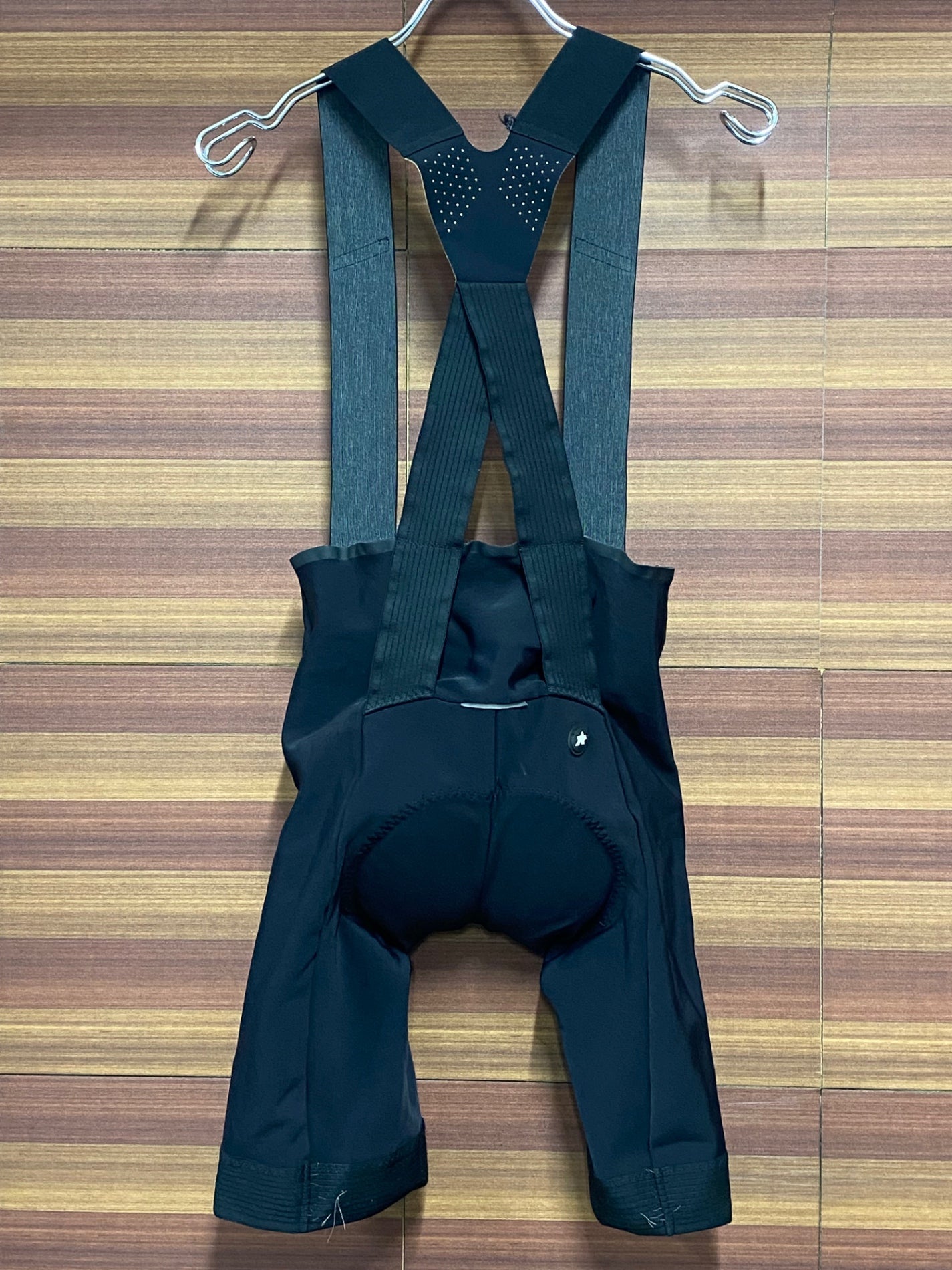 IU078 アソス assos EQUIPE RS SPRING FALL BIB SHORTS S9 ビブショーツ 黒 S 裏起毛 ※タグカット