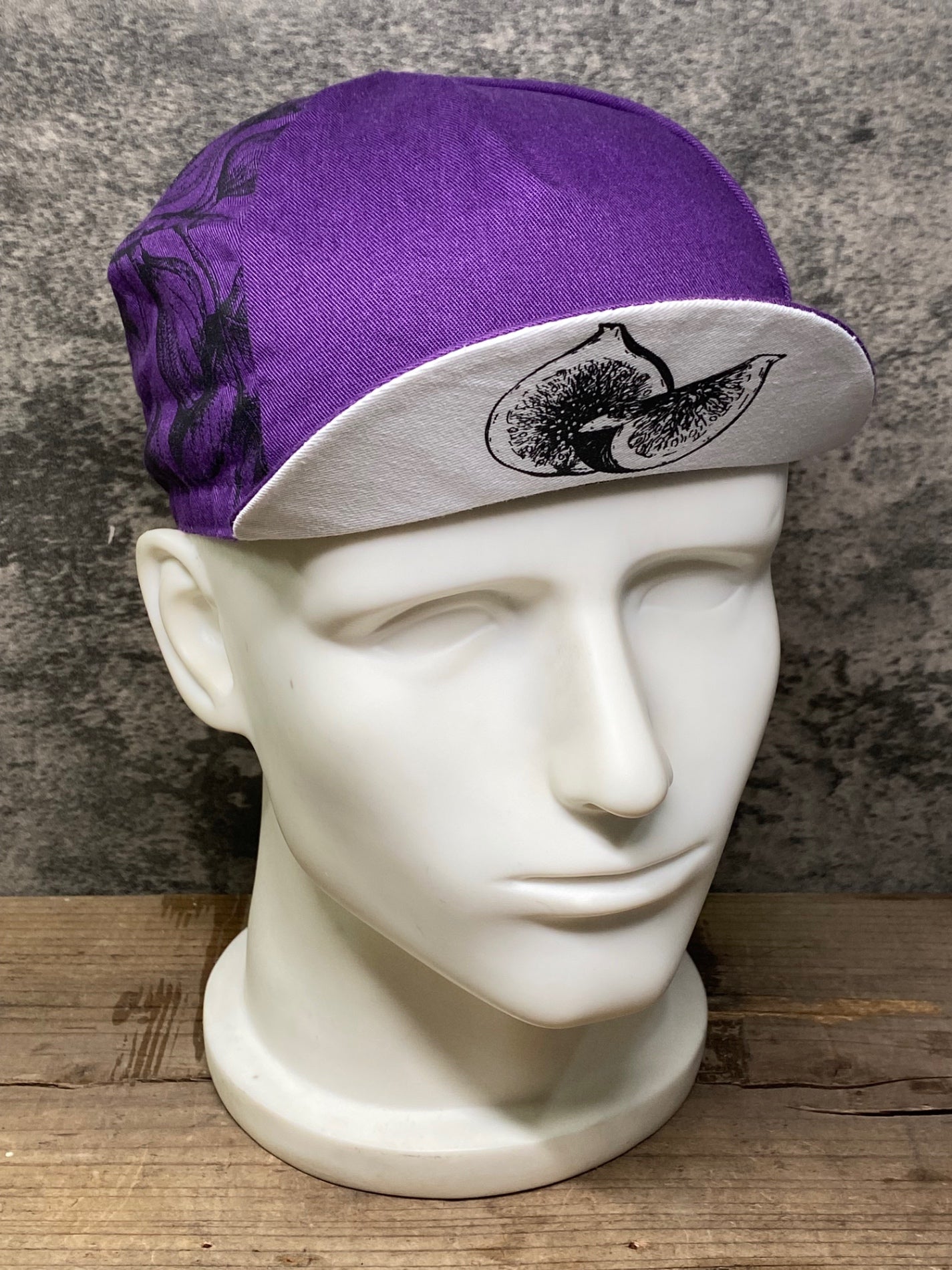 IS739 カフェドシクリステ CAFE DU CYCLISTE サイクルキャップ 紫 フリーサイズ