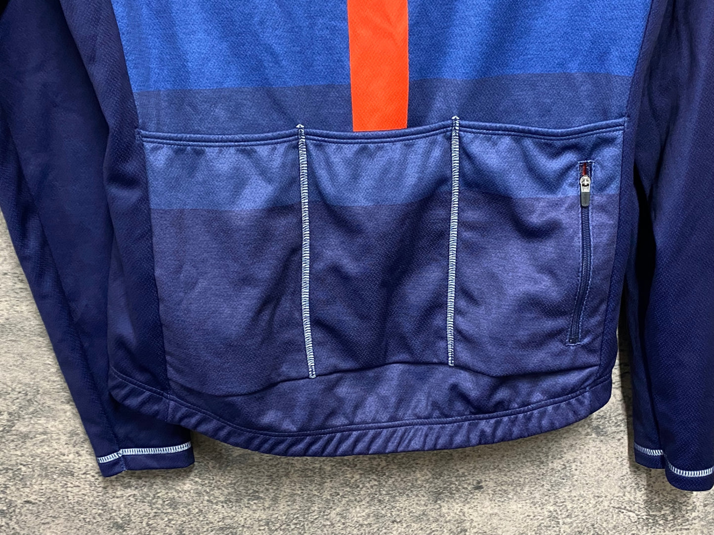 JA627 dhb 長袖 サイクルジャージ ネイビー S 裏起毛