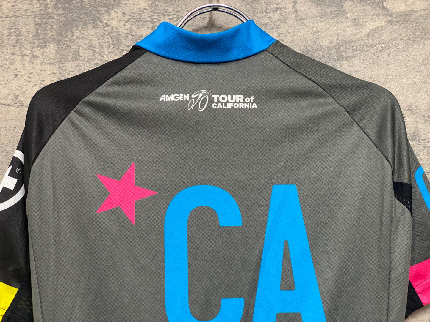 JB914 アソス ASSOS 半袖 サイクルジャージ グレー S AMGEN TOUR of CALIFORNIA チャリティージャージ