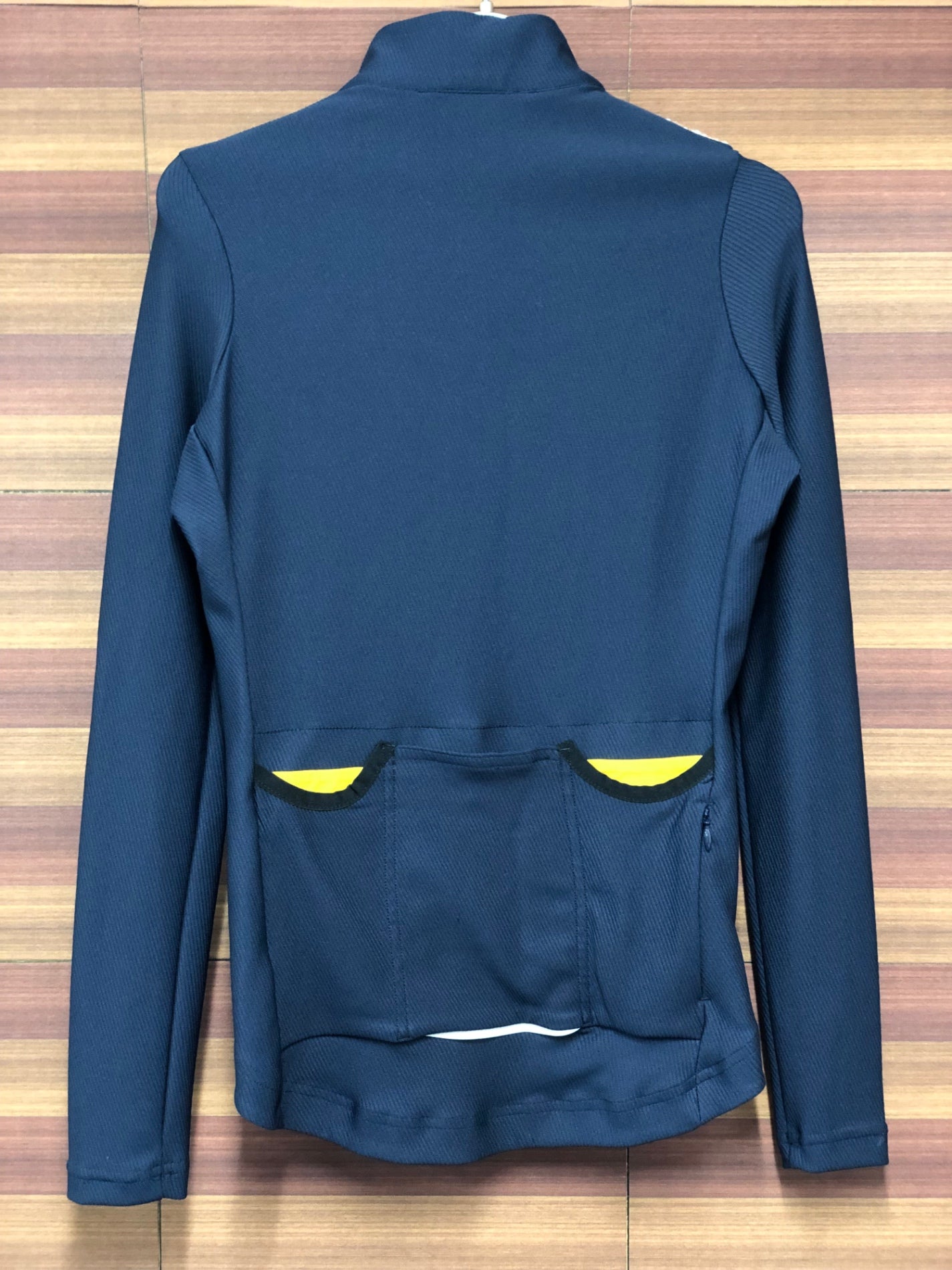 IN924 カフェドシクリステ CAFE DU CYCLISTE 長袖 サイクルジャージ S 紺 レディース