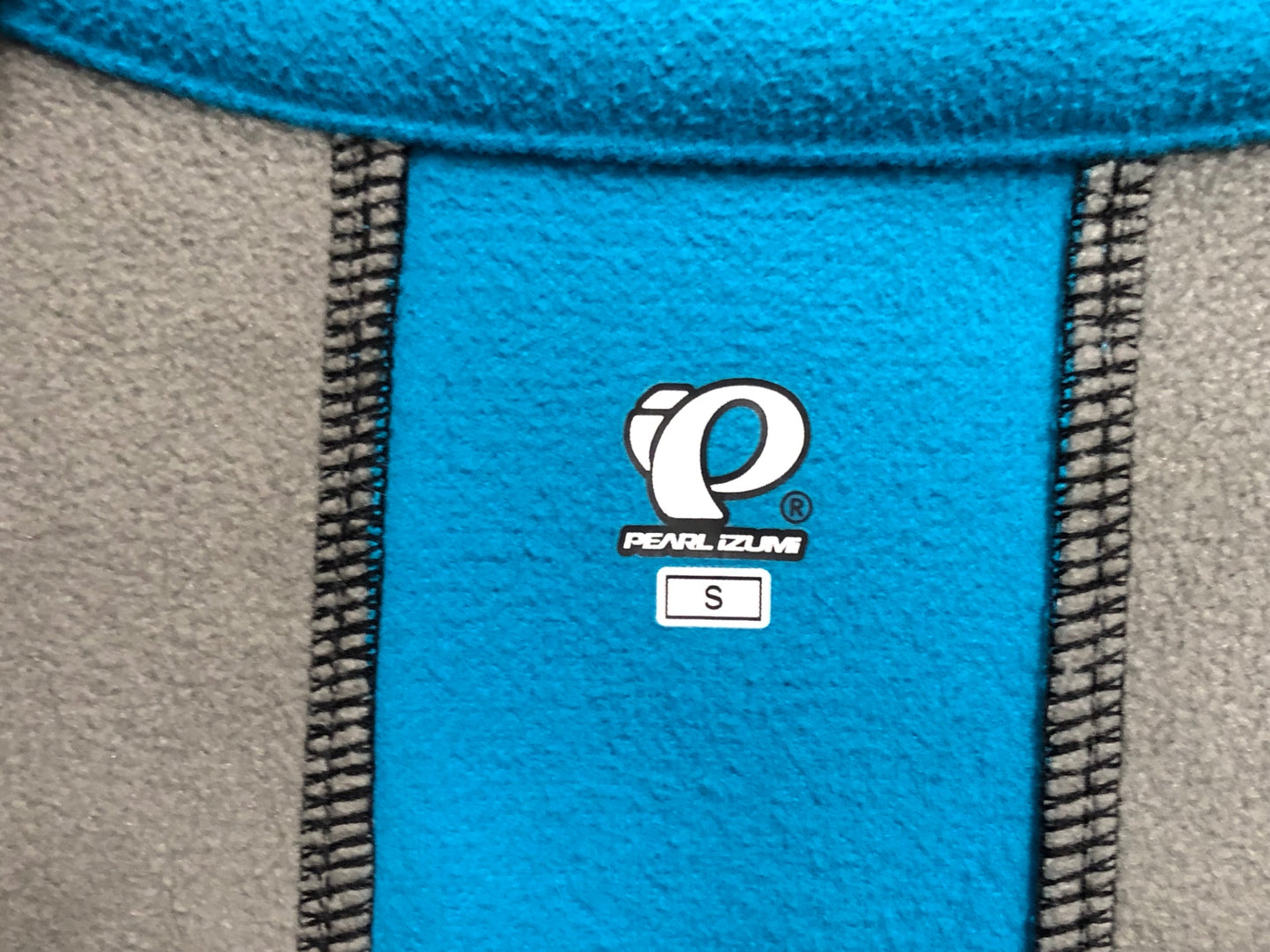 IM788 パールイズミ PEARL iZUMi 長袖 サイクルジャケット 黒 水色 S 裏起毛 WINDBREAK