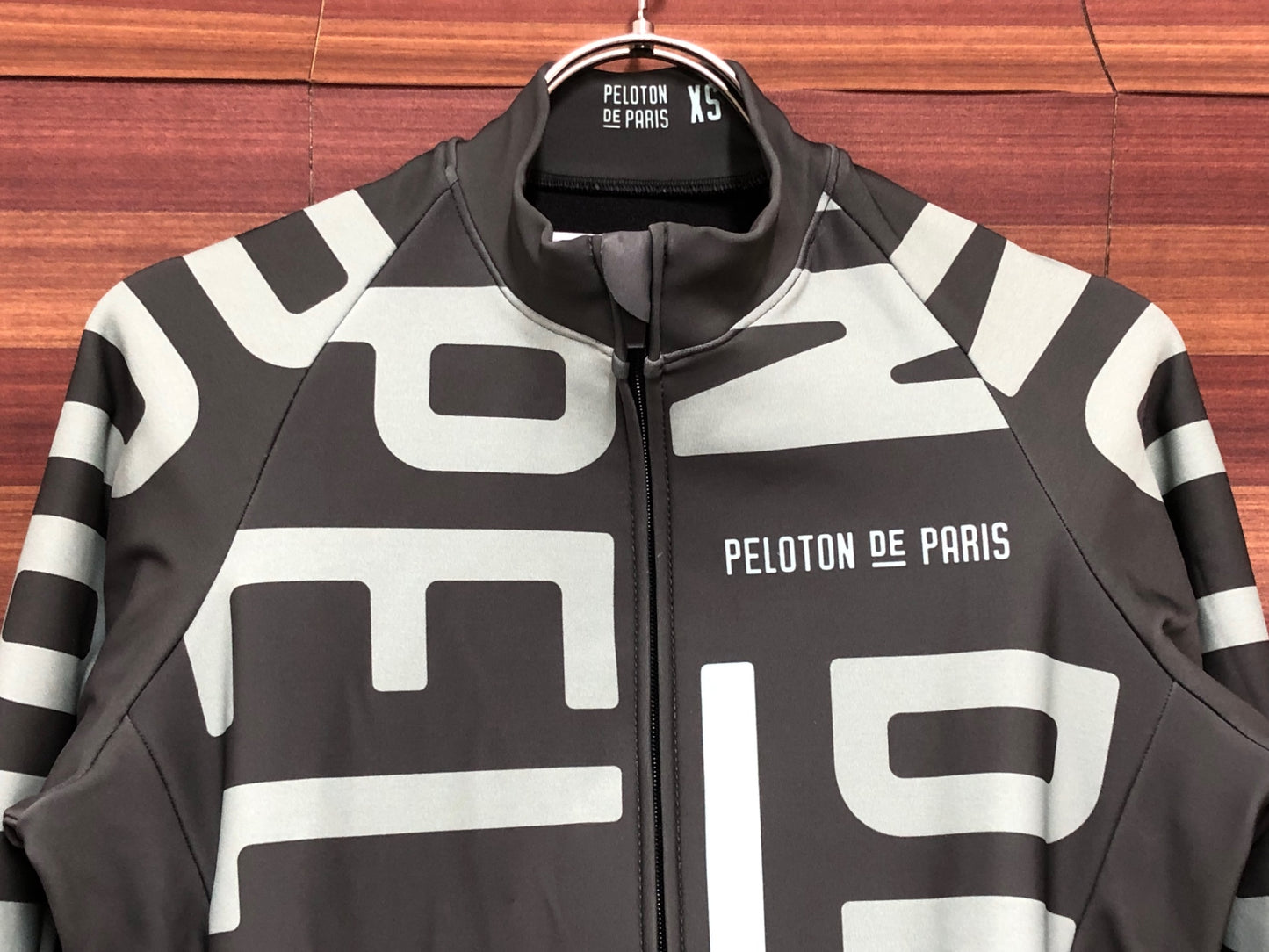 IQ750 プロトンドパリ PELOTON DE PARIS 長袖 サイクルジャージ 緑 XS 裏起毛