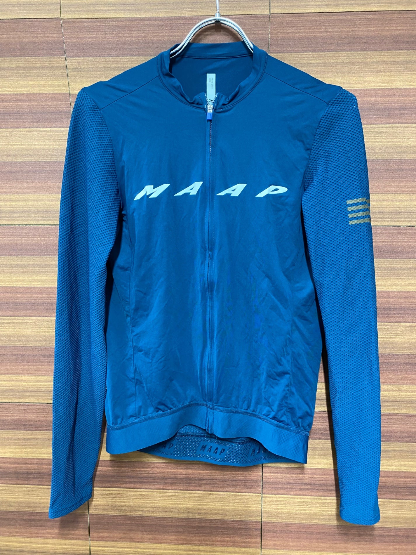 IN594 マープ MAAP PRO FIT JERSEY 長袖 サイクルジャージ 紺 L