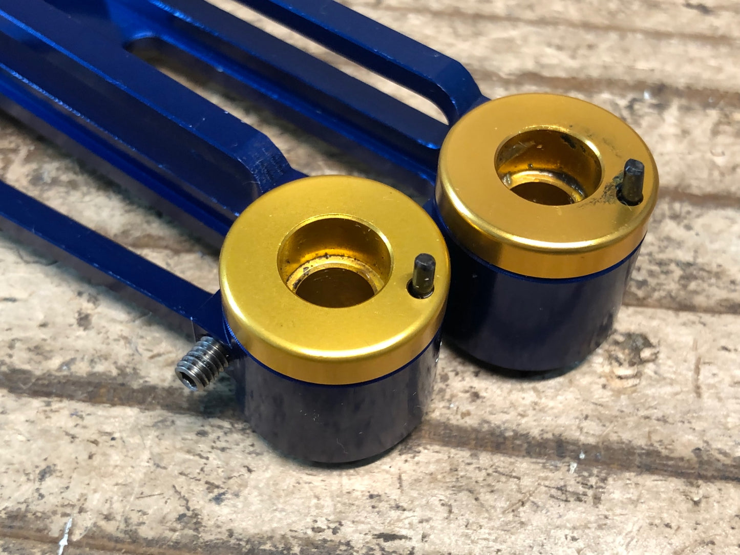 IP588 リデア RIDEA V-Brake CNC Vブレーキ C-C100mm 青 前後セット 本体のみ