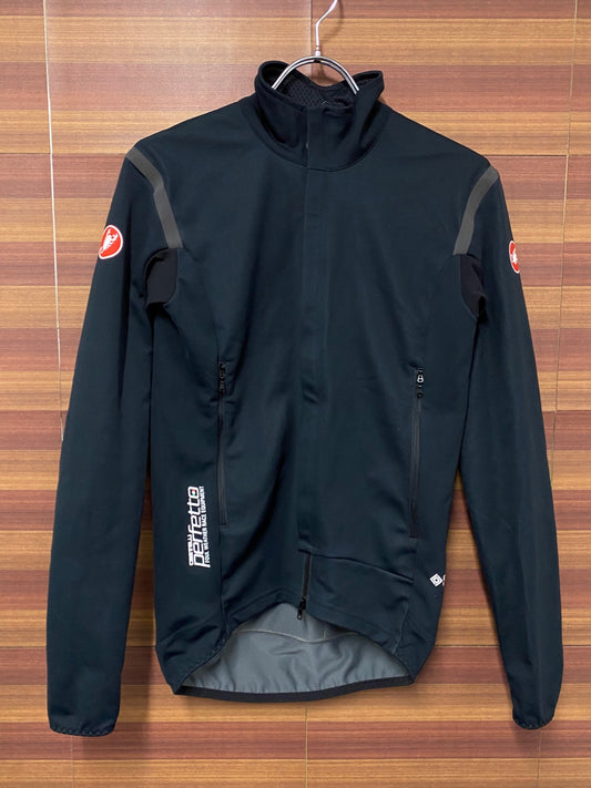 IT073 カステリ CASTELLI ROSSOCORSA perfetto 長袖 サイクルジャケット 黒 S GORE-TEX INFINIUM