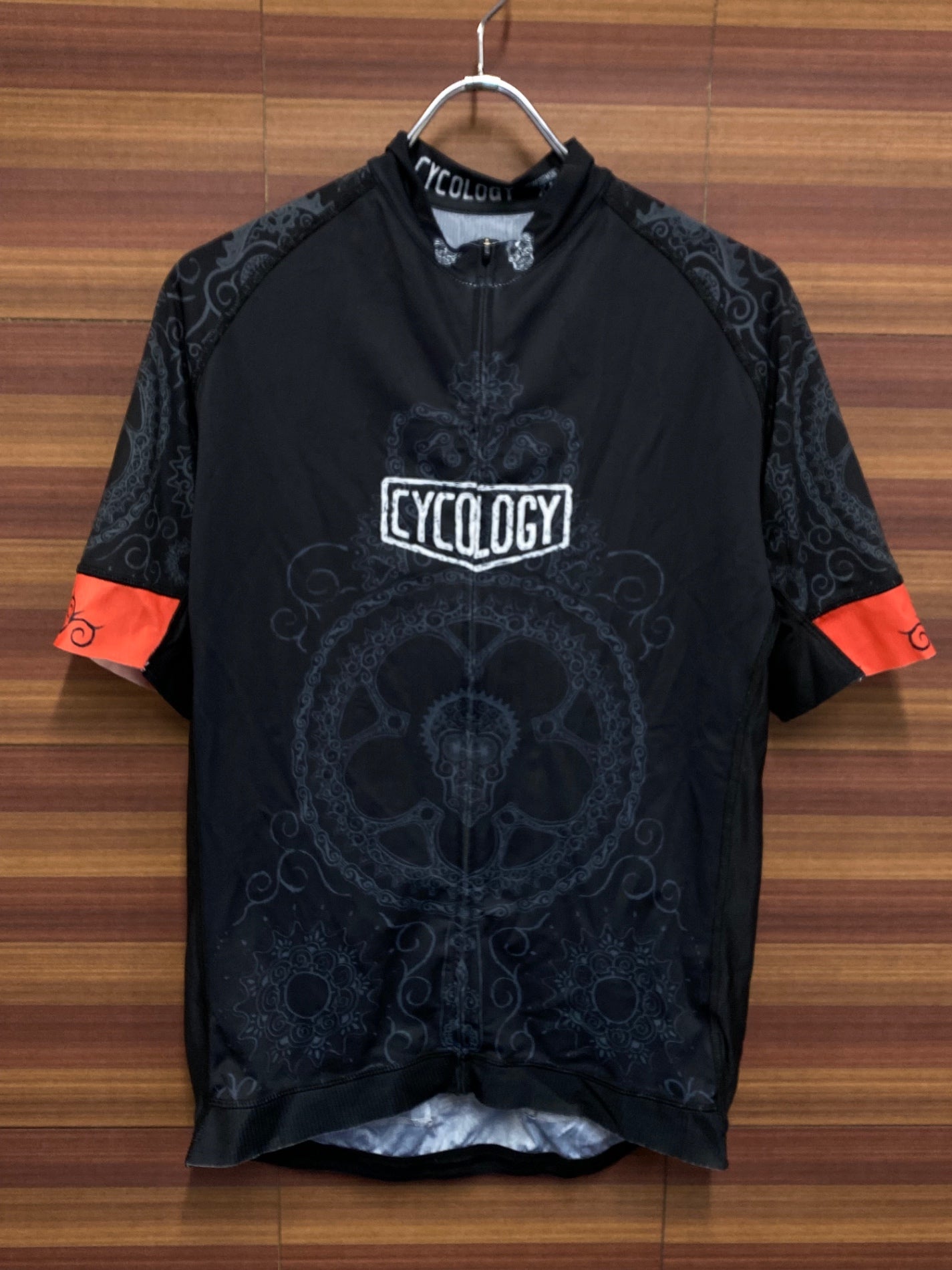 IT536 サイコロジー CYCOLOGY 半袖サイクルジャージ 黒 XL