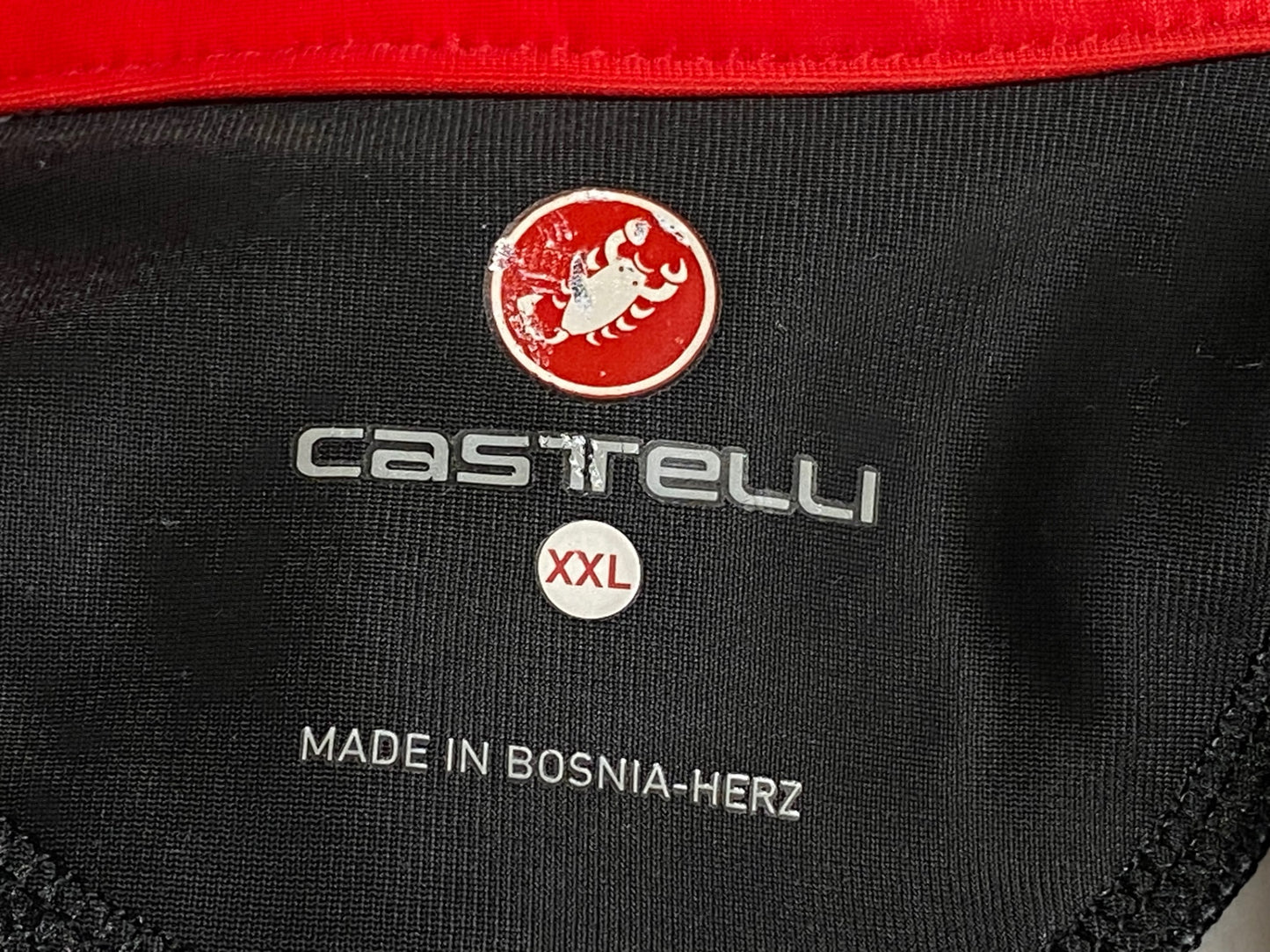 IR861 カステリ CASTELLI ROSSO CORSA 半袖 ワンピース セパレート グレー 黒 XXL