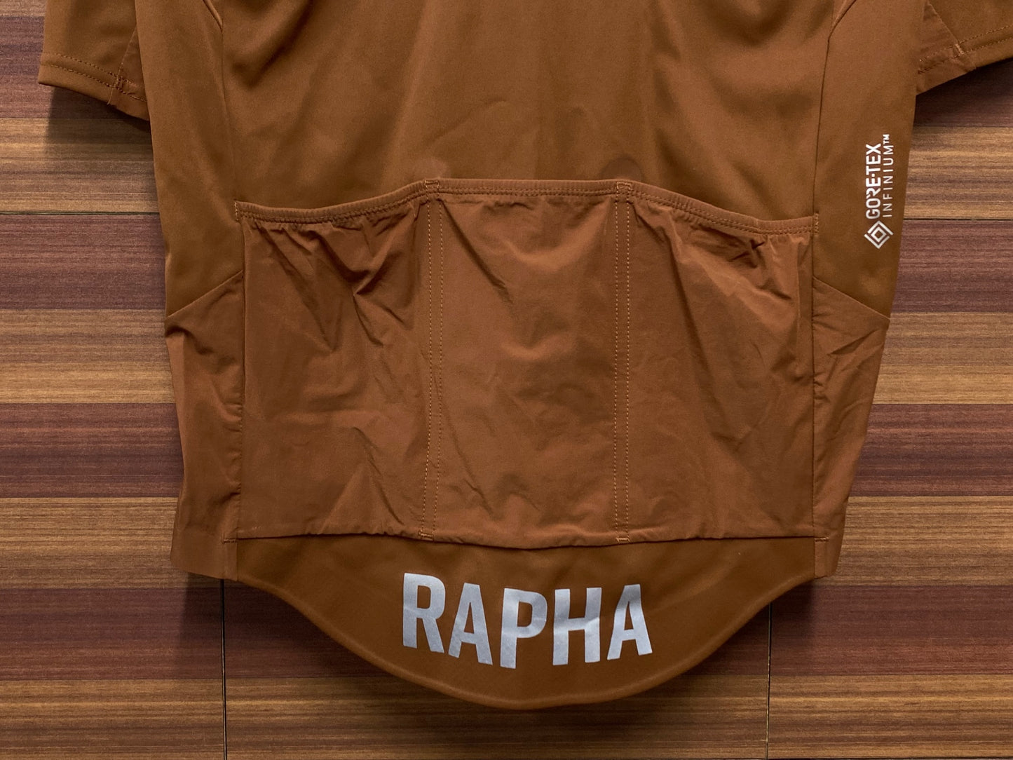 IT591 ラファ Rapha PRO TEAM INFINIUM JERSEY 半袖サイクルジャージ 茶 S GORE TEX INFINIUM
