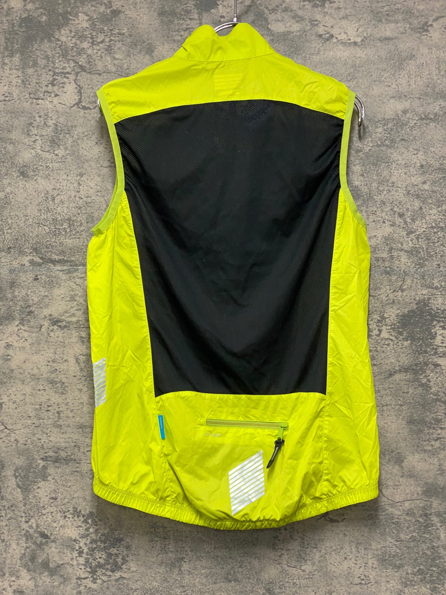 JA632 シマノ SHIMANO ジレ サイクルベスト 黄 L