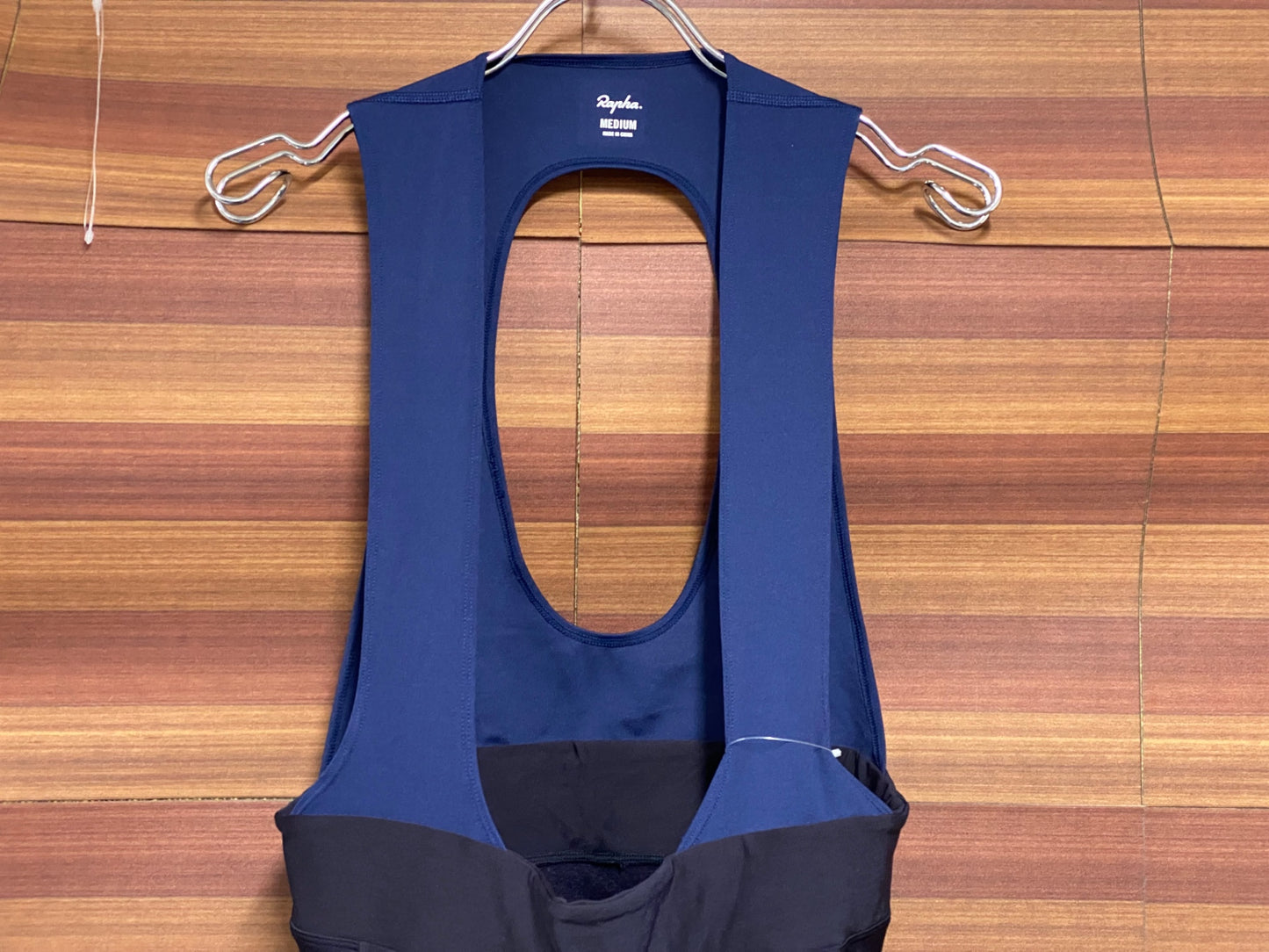 IU217 ラファ Rapha CORE CARGO WINTER TIGHTS WITH PAD ビブタイツ 紺 M 裏起毛