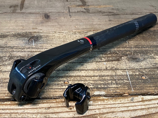 IX437 ボントレガー BONTRAGER XXX カーボン シートポスト 350mm Φ27.2 締め跡