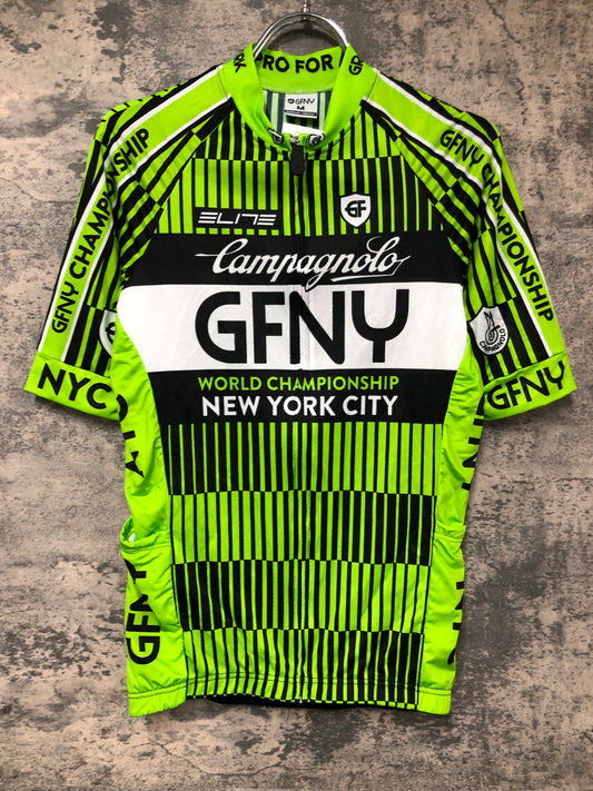 IX199 GFNY Campagnolo 半袖 サイクルジャージ 黄緑 M