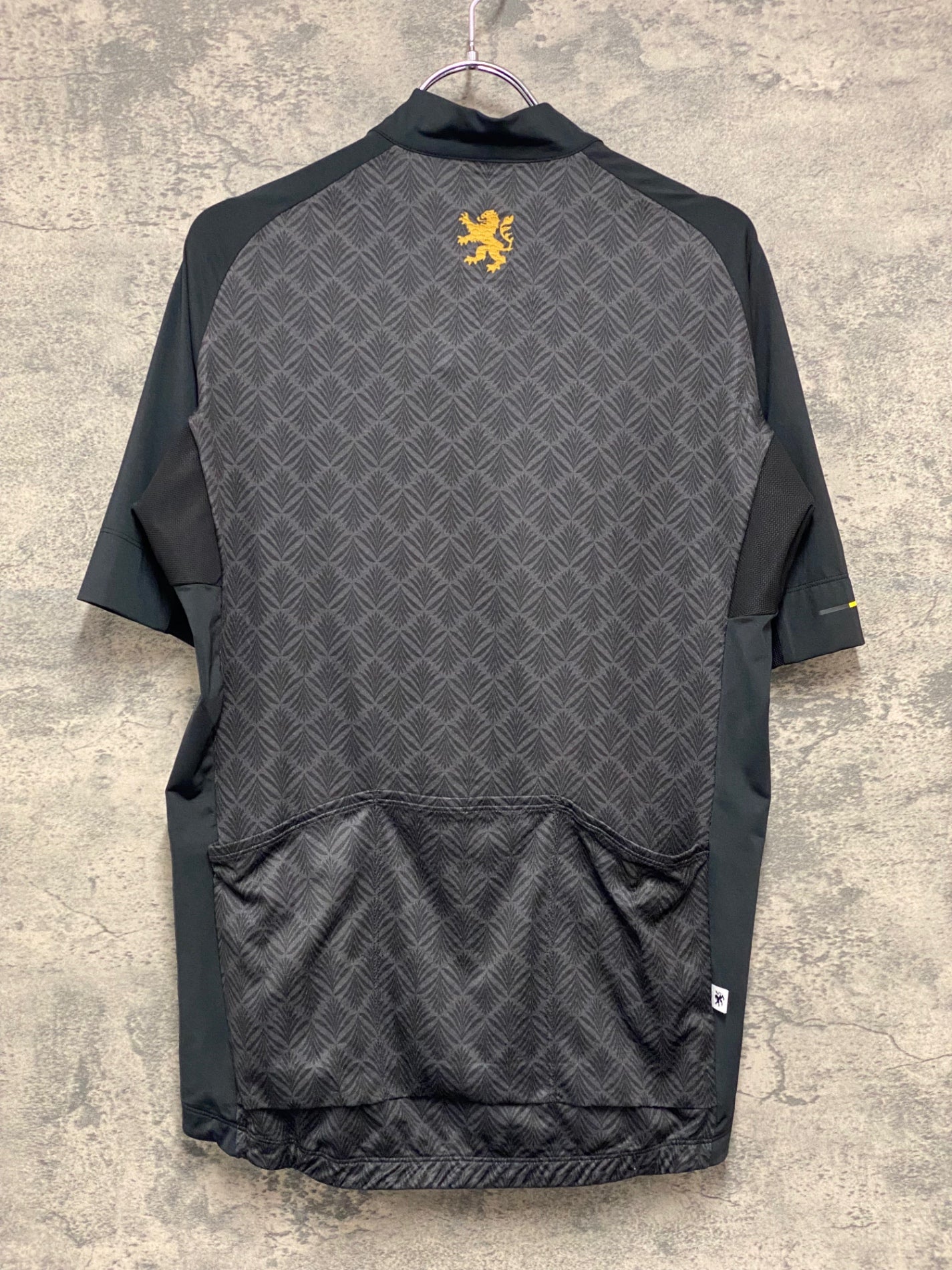 JB055 リオンドカペルミュール Lion de KAPELMUUR 半袖 サイクルジャージ 黒 XL