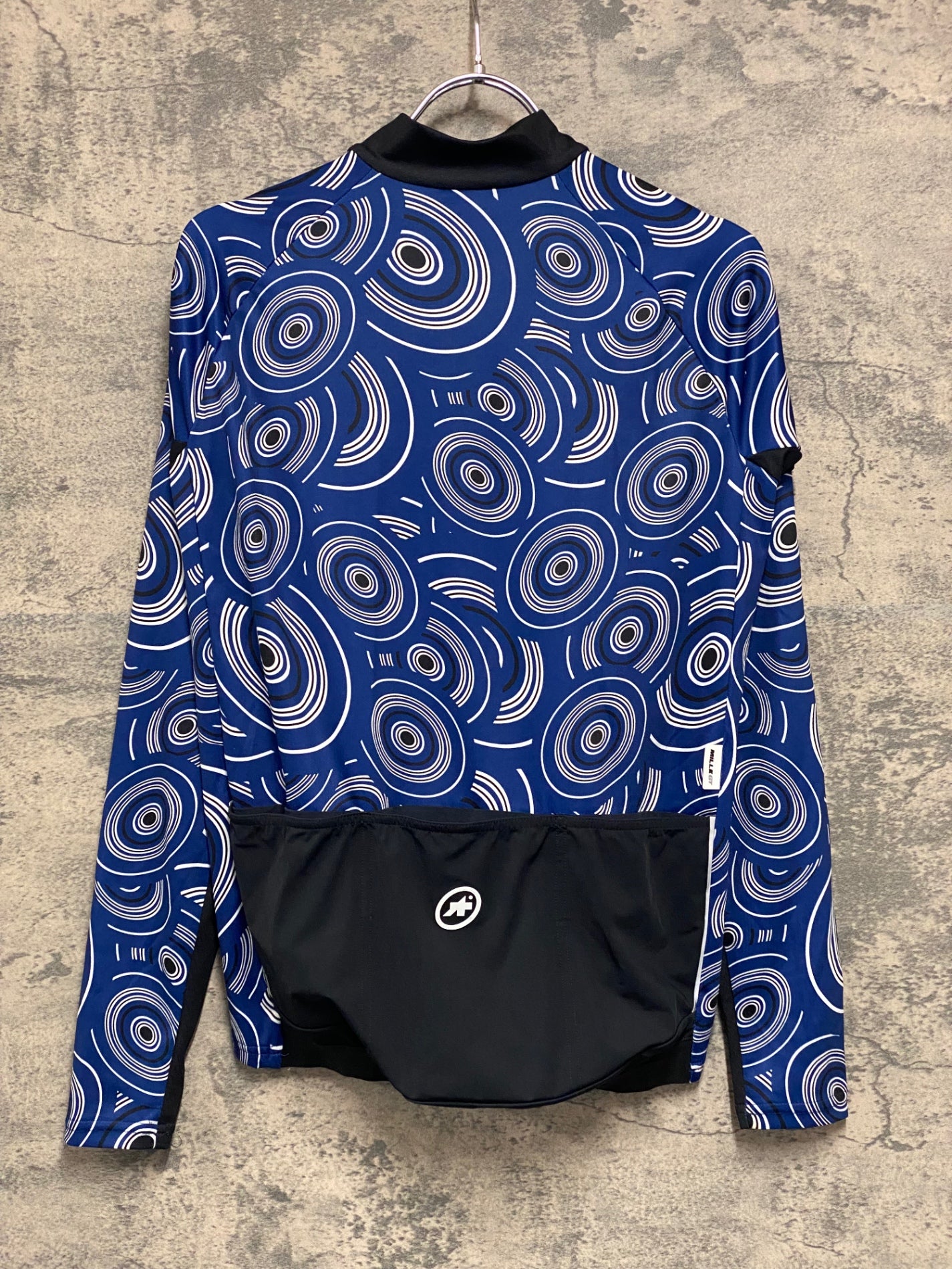 JB910 アソス ASSOS MILLE GT SUMMER LS JERSEY 長袖 サイクルジャージ 青 S ※スレ