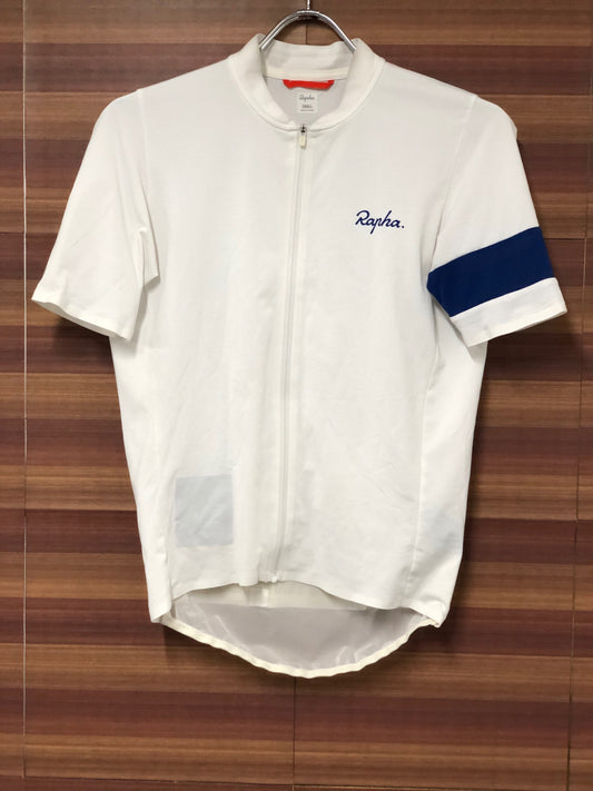 IK332 ラファ Rapha CLASSIC FLYWEIGHT JERSEY 半袖 サイクルジャージ 白 S