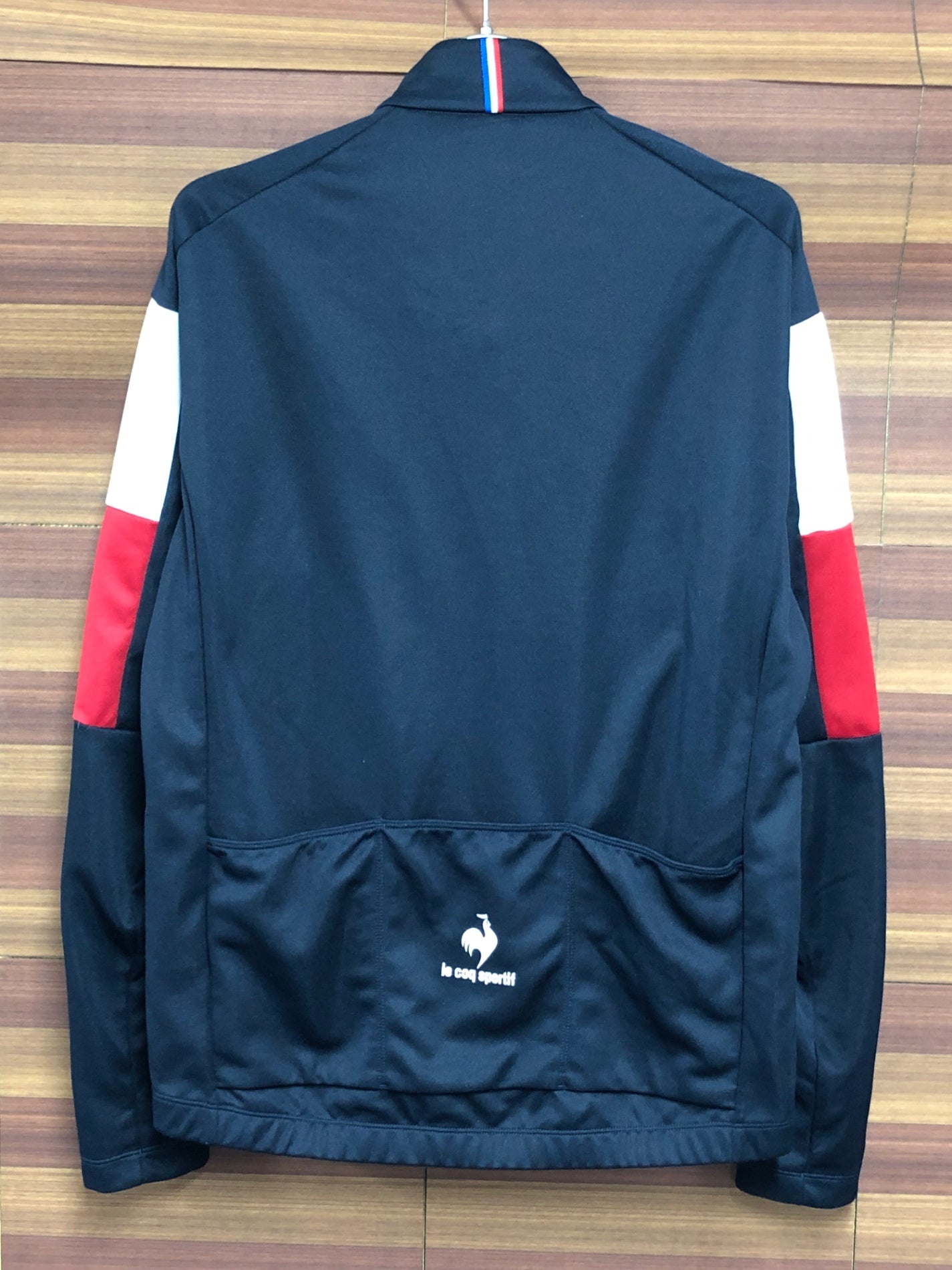 IS430 ルコックスポルティフ le coq sportif 長袖 サイクルジャージ 紺 M
