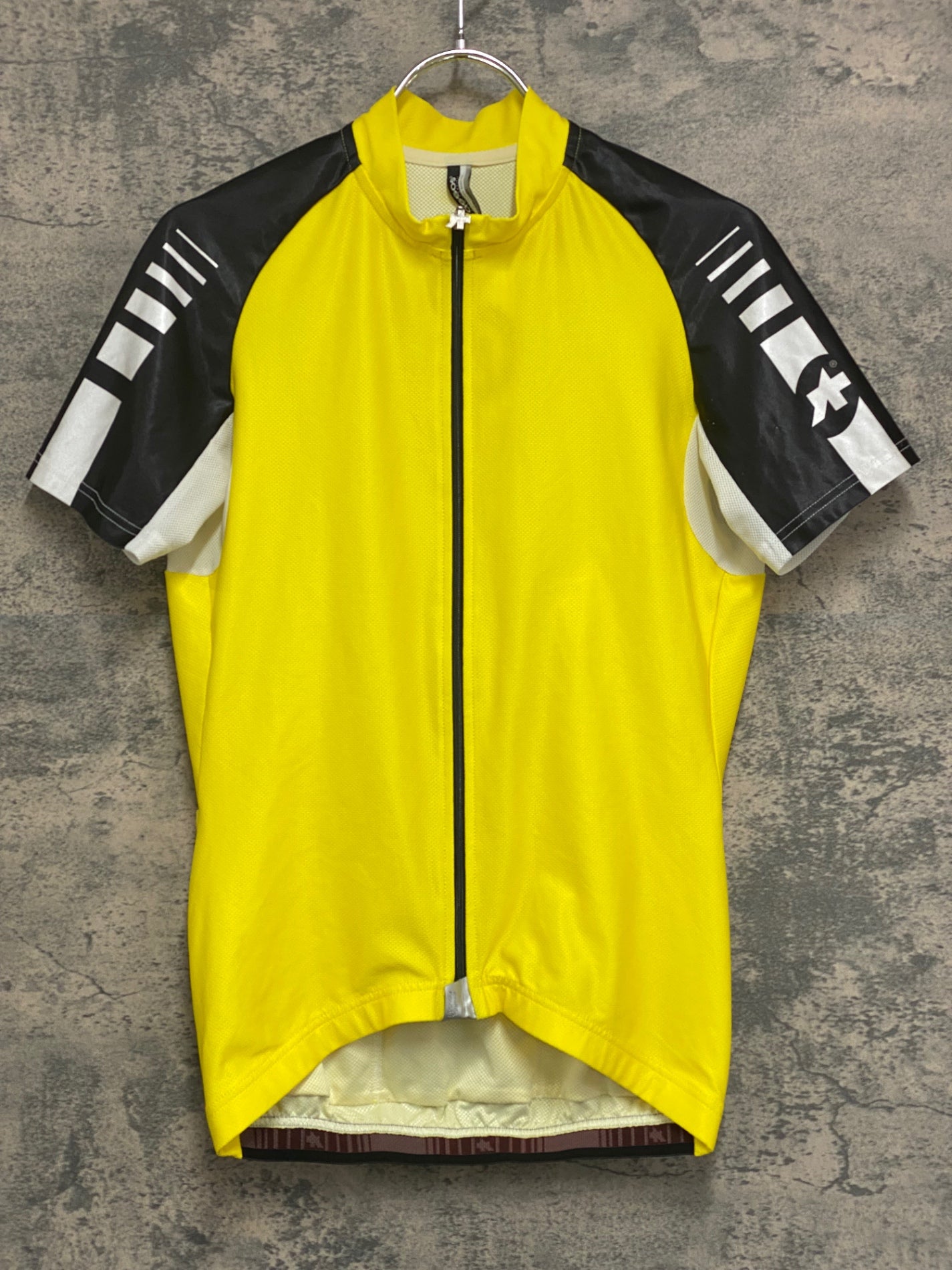 IZ137 アソス assos 半袖 サイクルジャージ 黄 黒 S