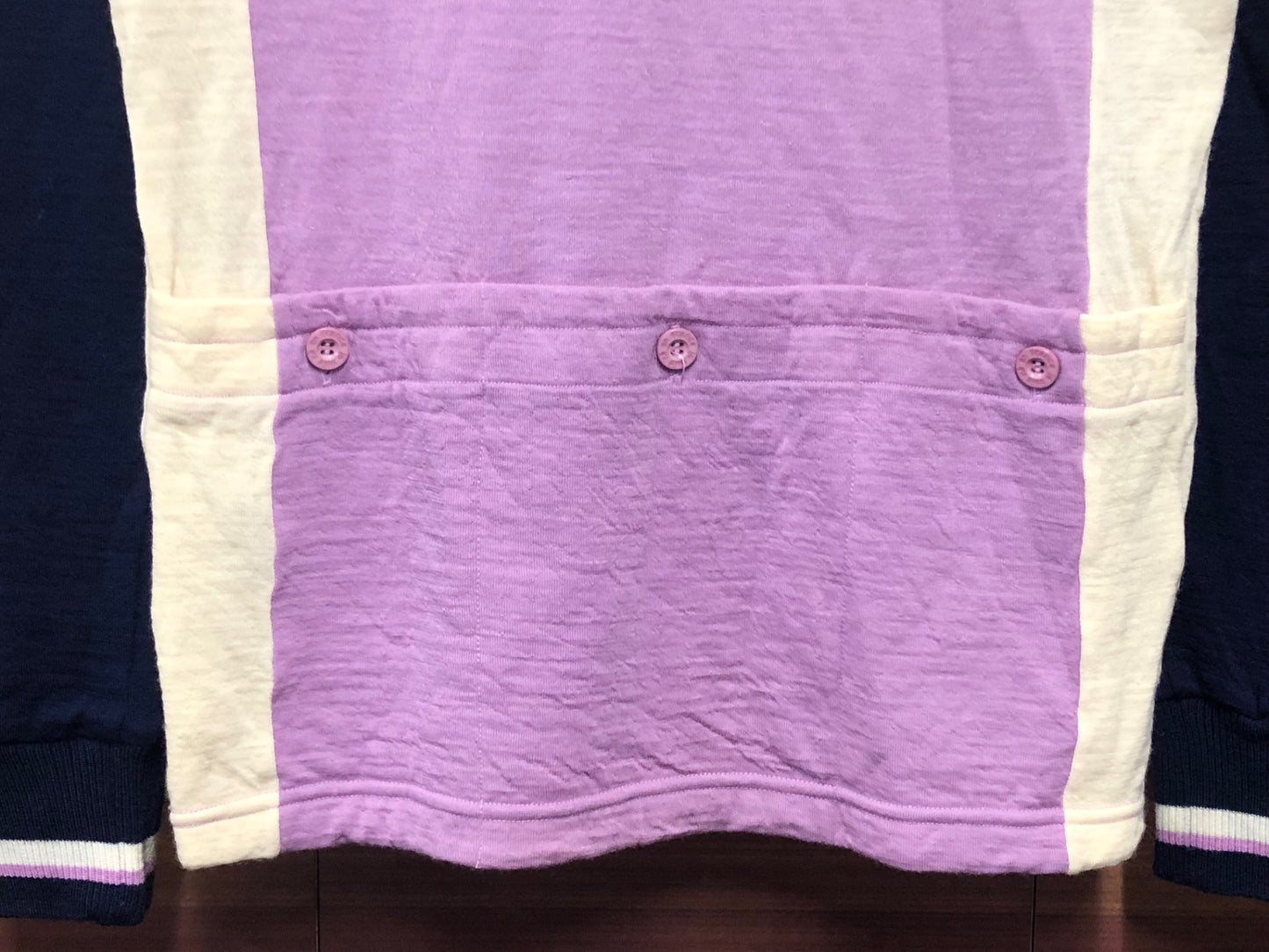 IT697 ルコックスポルティフ le coq sportif 長袖サイクルジャージ 紫 94-5