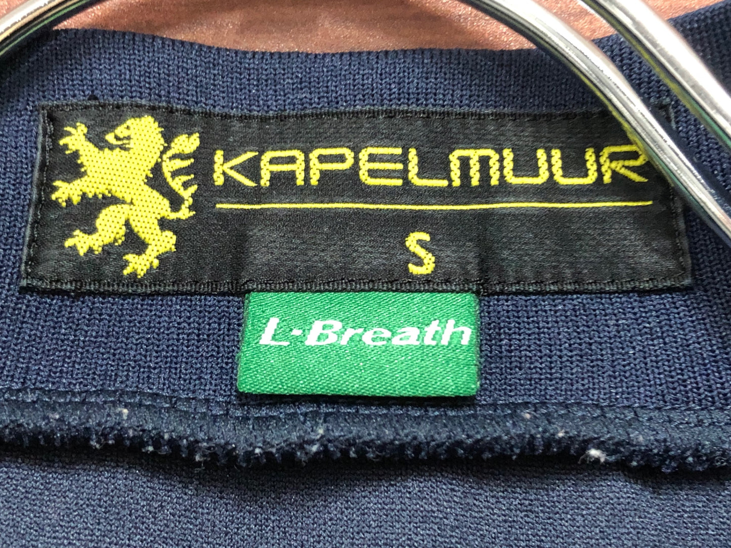 IN238 カペルミュール KAPELMUUR 半袖 サイクルジャージ 紺 S ハーフジップ