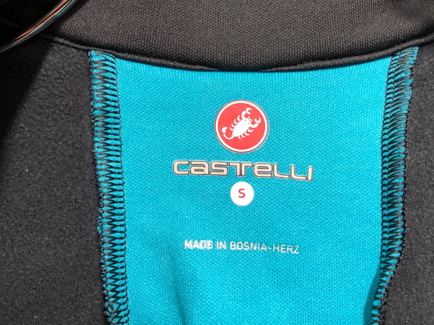 HV282 カステリ CASTELLI 長袖 サイクルジャケット グレー S 裏起毛 ※スレ