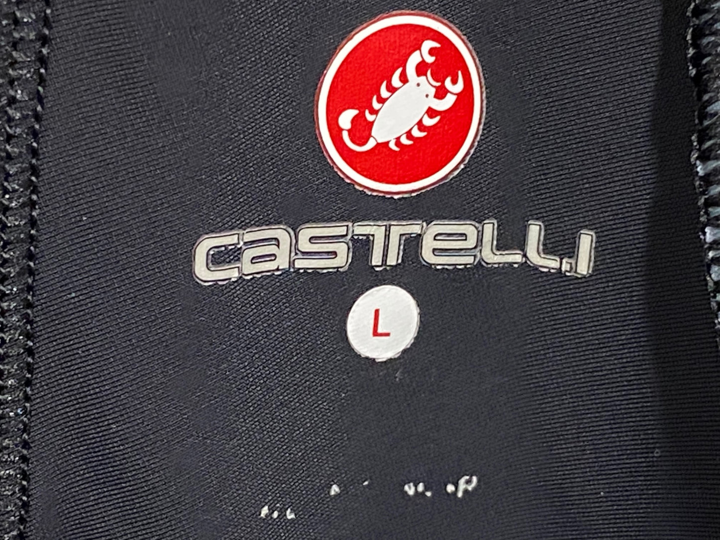 JB307 カステリ CASTELLI ビブショーツ 黒 白 L