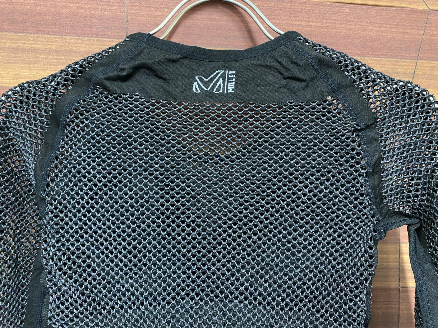 IQ214 ミレー MILLET 七分袖 ベースレイヤー 黒 レディース サイズSCD メッシュ