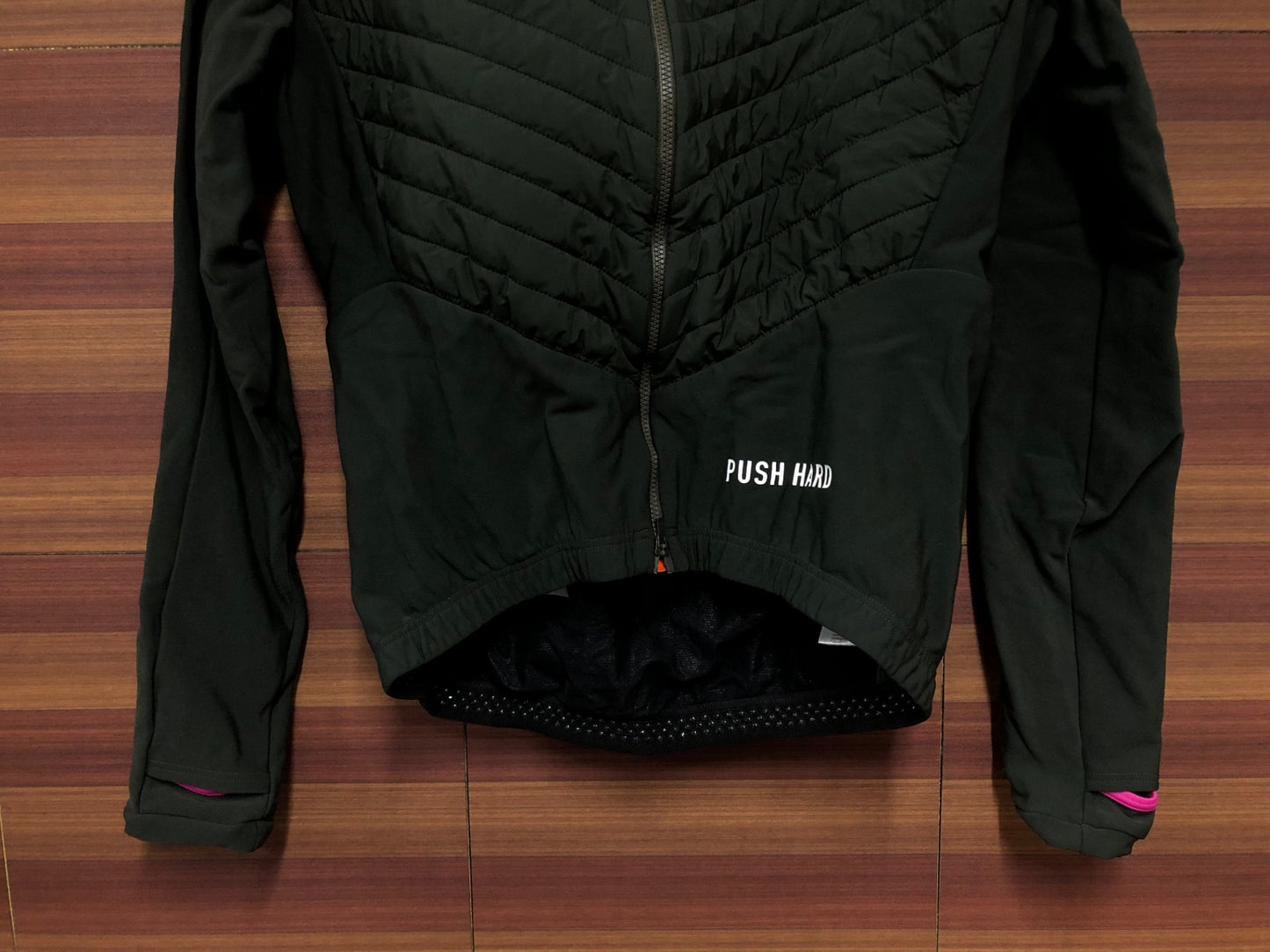 IM186 プッシュハード PUSH HARD POWER JACKET 長袖サイクルジャケット M 緑