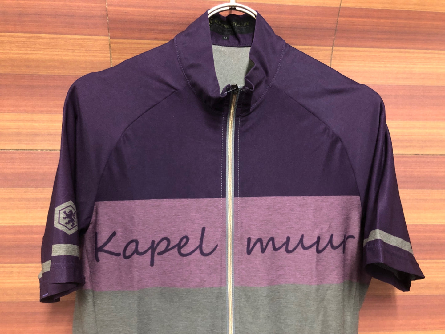 IU725 カペルミュール KAPELMUUR 半袖 サイクルジャージ 紫 グレー M