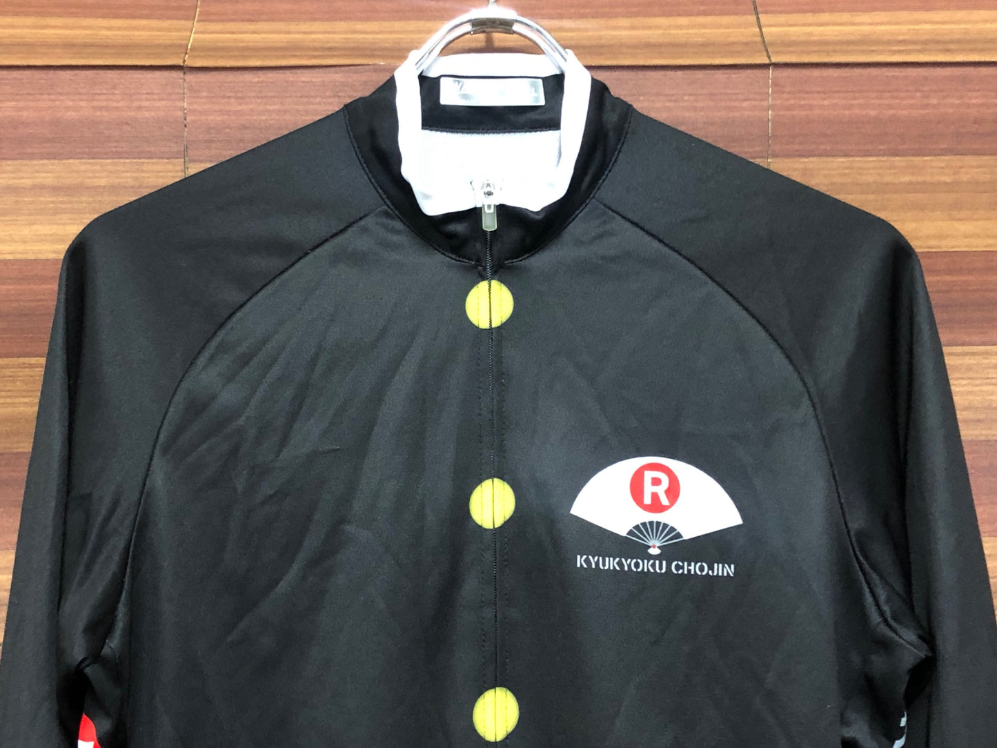 IS989 ウェイブワン WAVEONE 長袖 サイクルジャージ 黒 L 究極超人あ～る 痛ジャージ