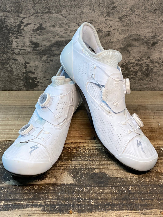 IY428 スペシャライズド SPECIALIZED エスワークス S-WORKS ARES ビンディングシューズ 白 EU 43.5