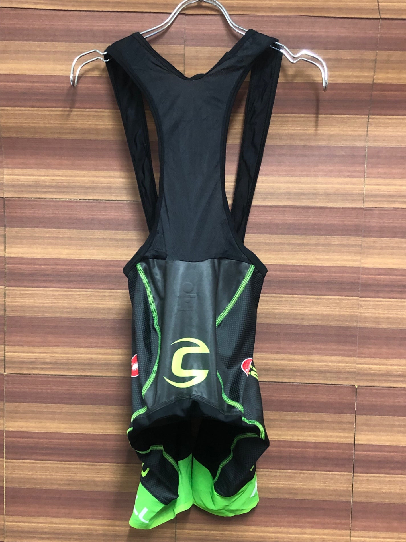 IN748 スゴイ SUGOI ビブショーツ 黒 緑 L/G Cannondale