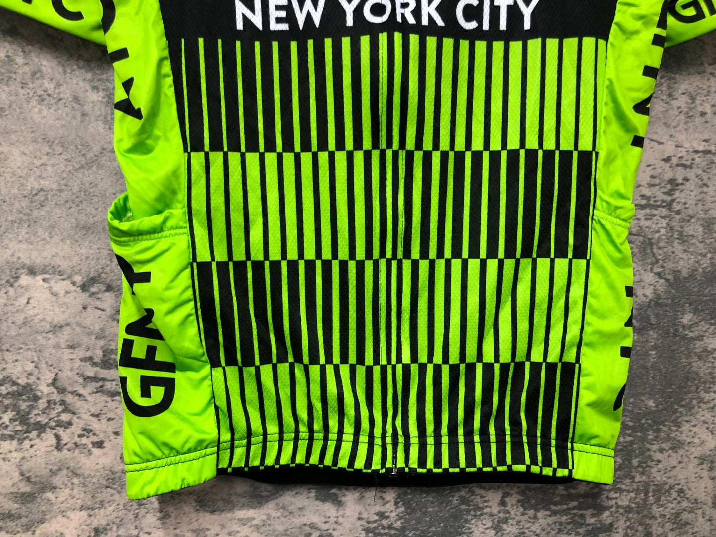 IX199 GFNY Campagnolo 半袖 サイクルジャージ 黄緑 M