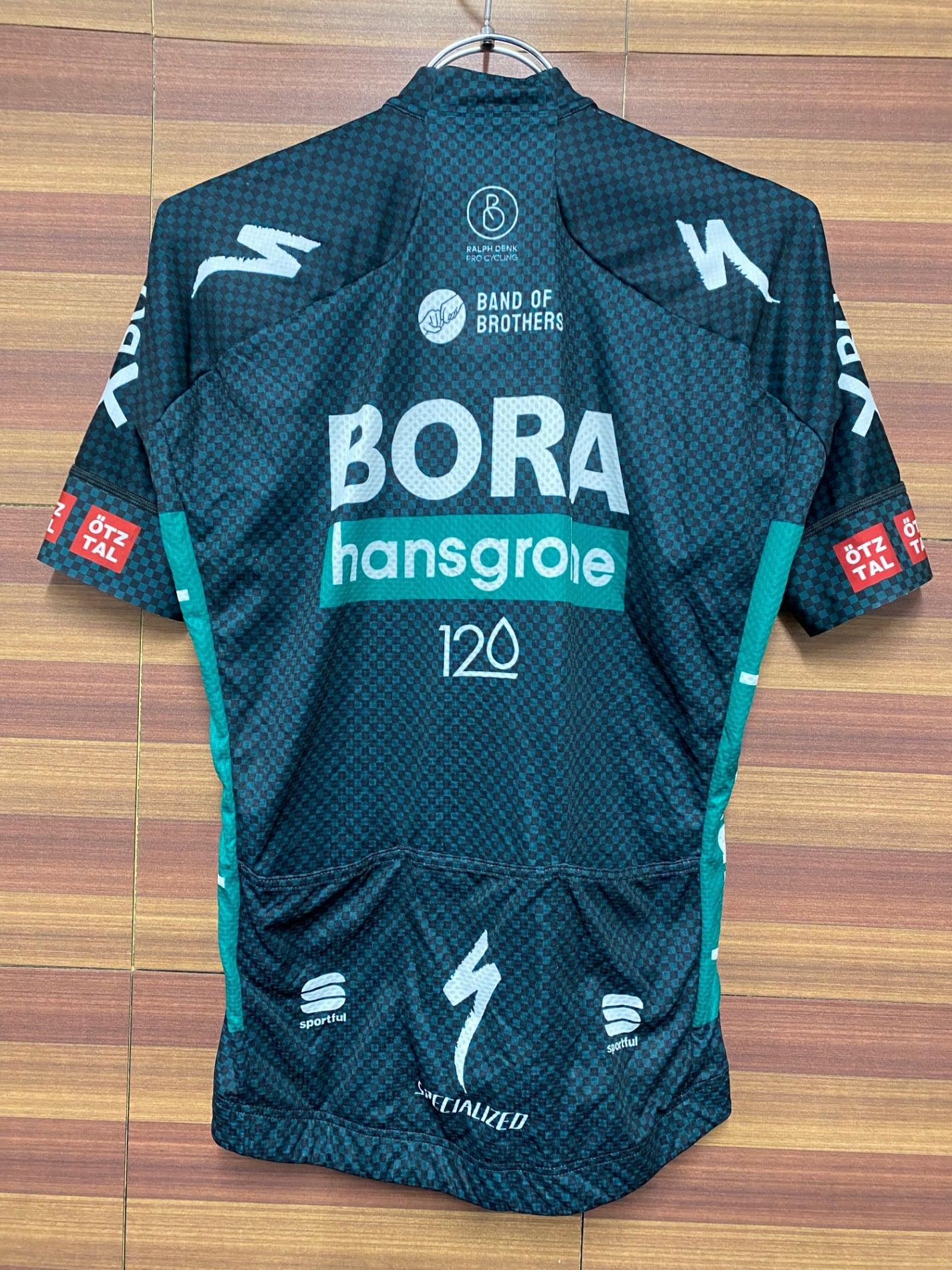 IN338 スポーツフル sportful 半袖 サイクルジャージ BORA-hansgrohe 緑 S