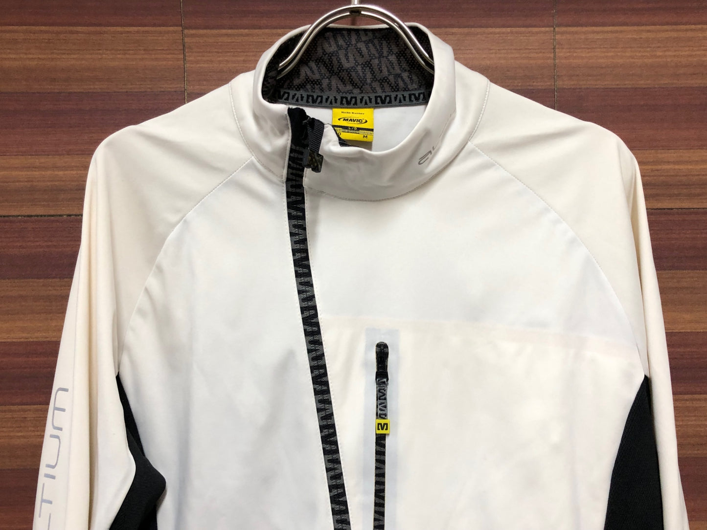 IR943 マヴィック MAVIC 長袖 サイクルジャケット 白 黒 O 裏起毛