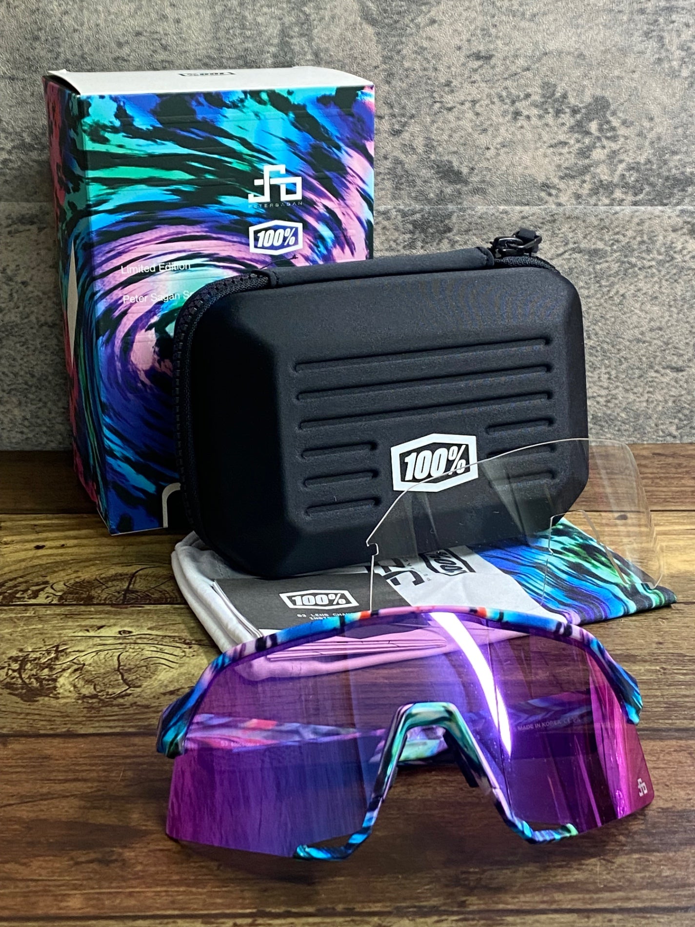 IZ126 100％ S3 Peter Sagan LE 2022 サングラス アイウェア 紫