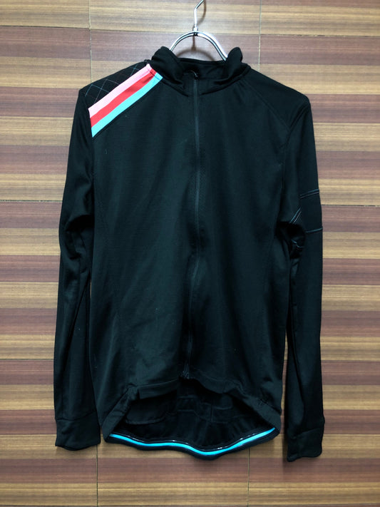 IM228 ラファ Rapha CROSS JERSEY 長袖 サイクルジャージ 黒 L