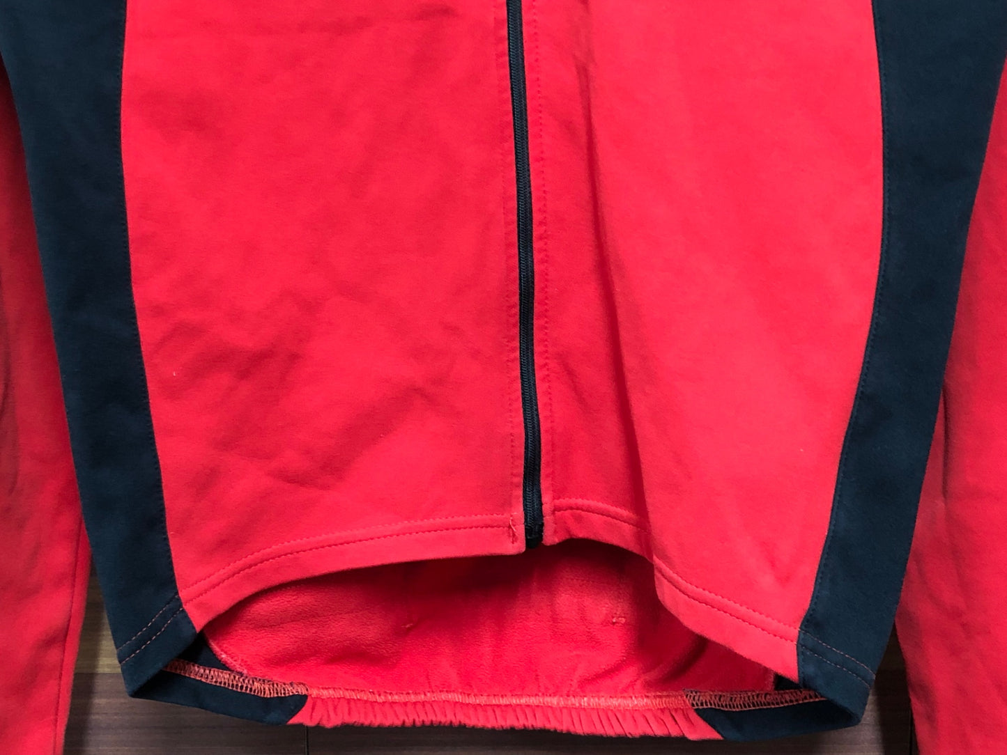 IV187 シマノ SHIMANO 長袖 サイクルジャージ 赤 S 裏起毛